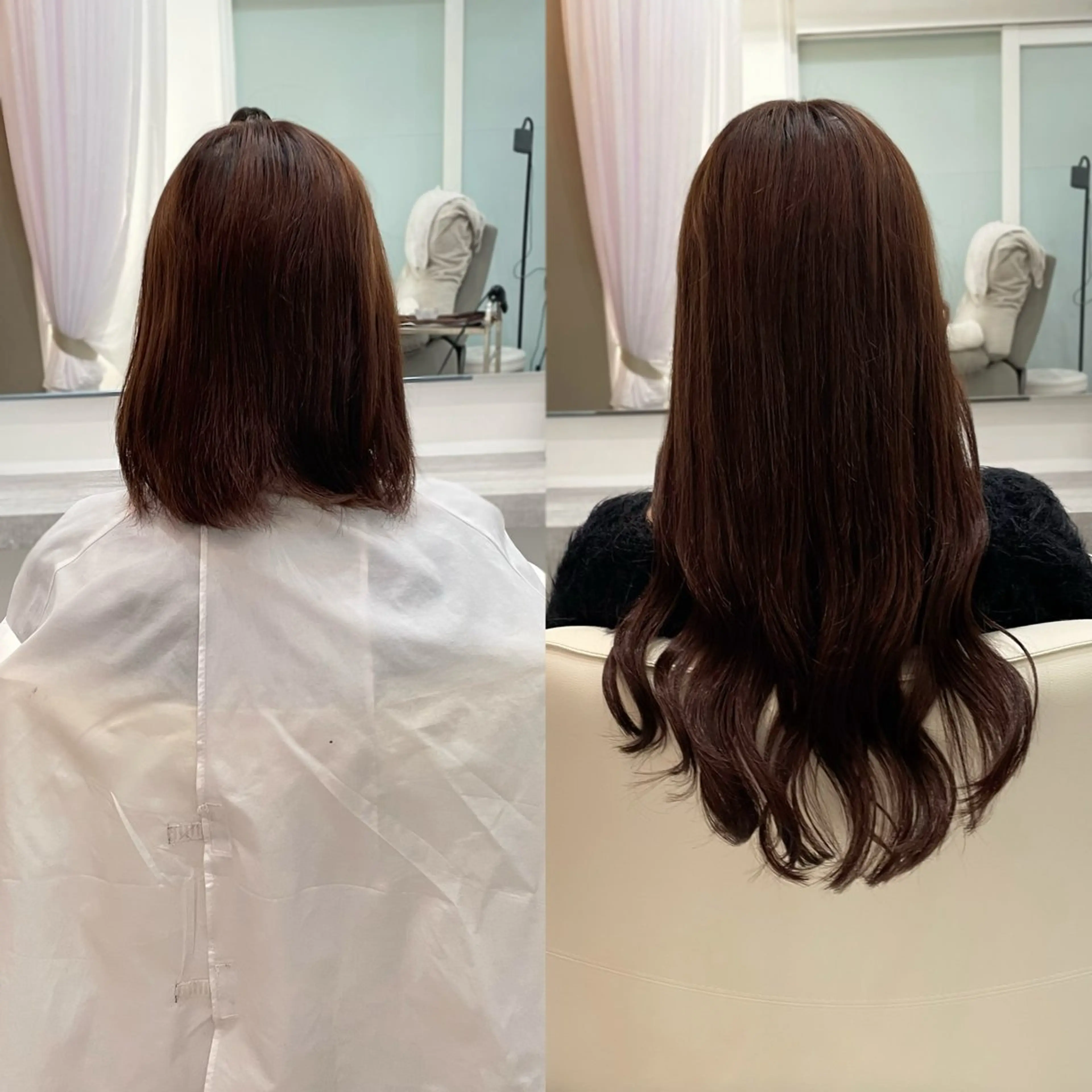 ロング ヘアアレンジ エクステ シールエクステ/束感 マツエク/マツパのヘアスタイル