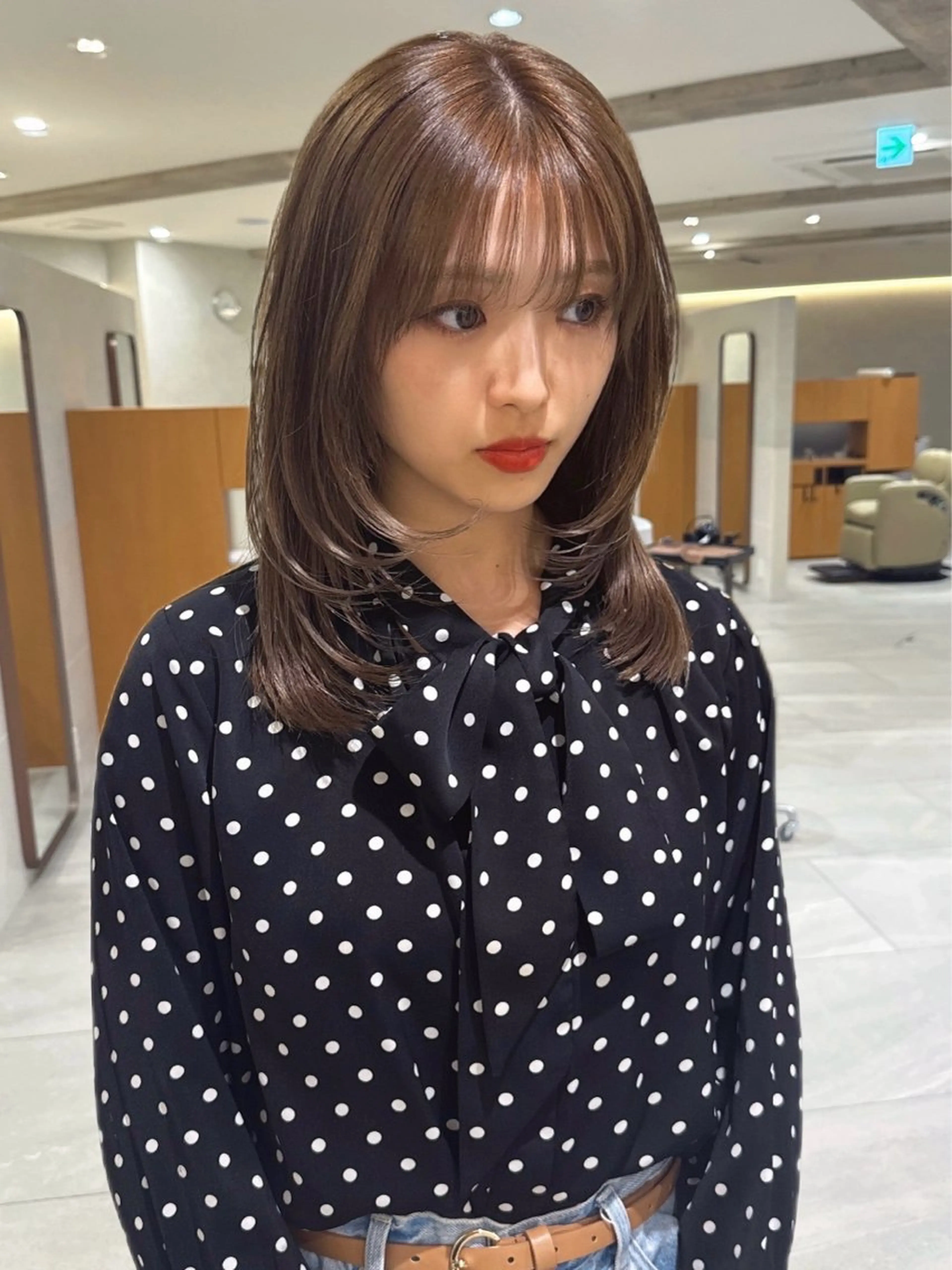 ミディアム ヘアカラー トリートメント MISATO THIRD SHOPのヘアスタイル