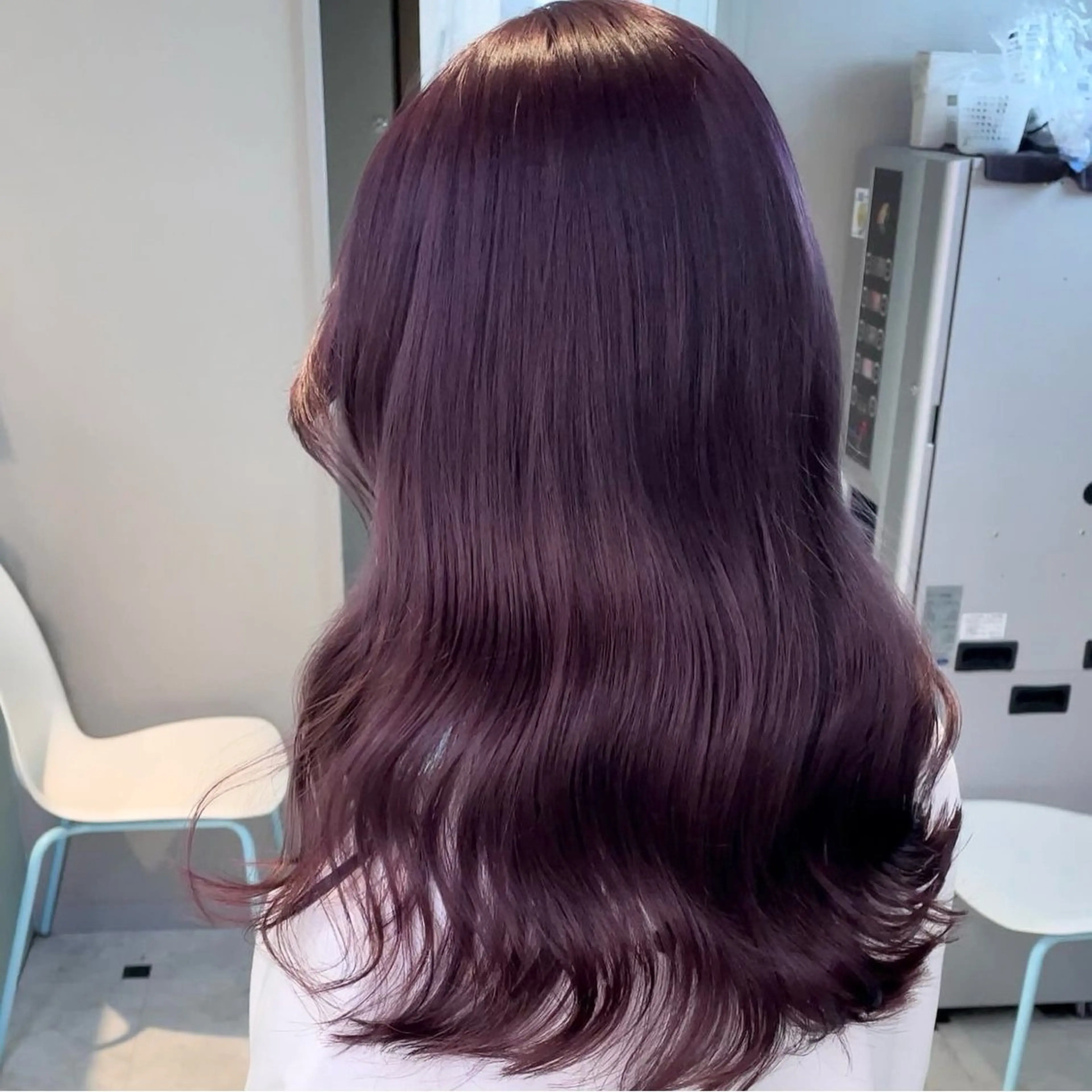 セミロング ヘアカラー トリートメント 🎀愛されピンク ラベンダー💜ゆいのヘアスタイル