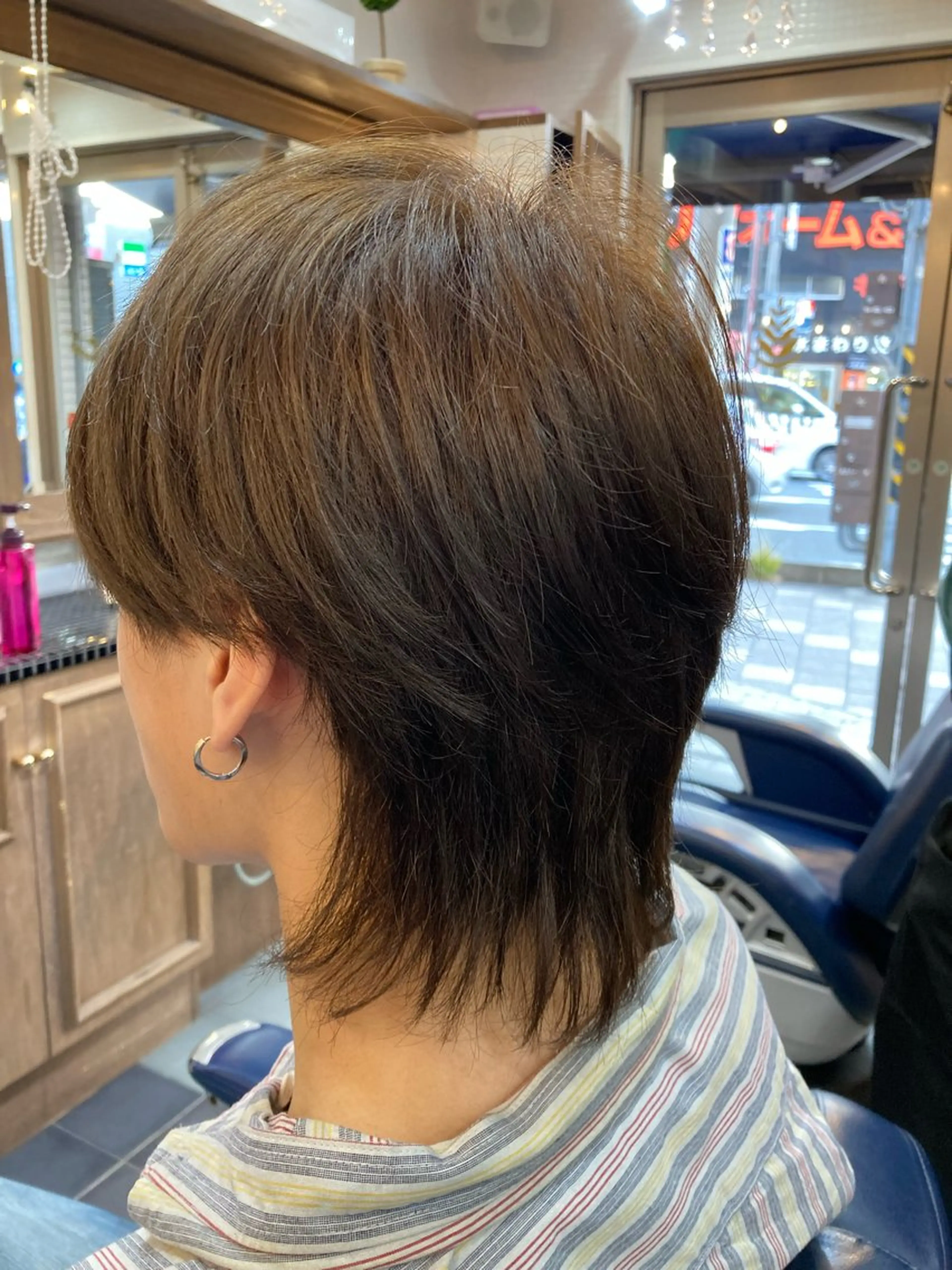 ミディアム メンズ メンズウルフカット ウルフカット ルピナス中田店長 山口大地のヘアスタイル
