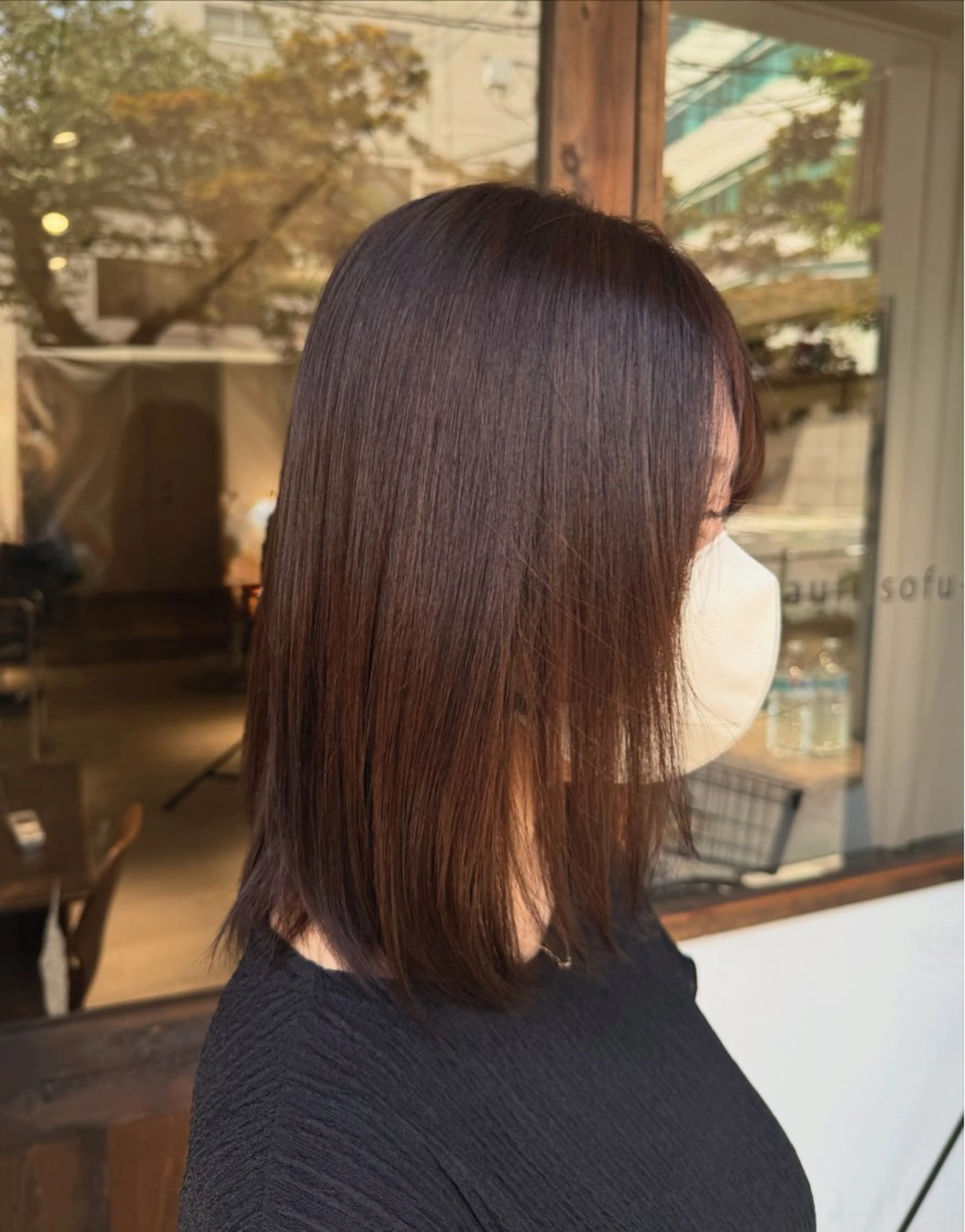 ミディアム カラー ヘアカラー トリートメント kauti sofu 森岡涼汰のヘアスタイル