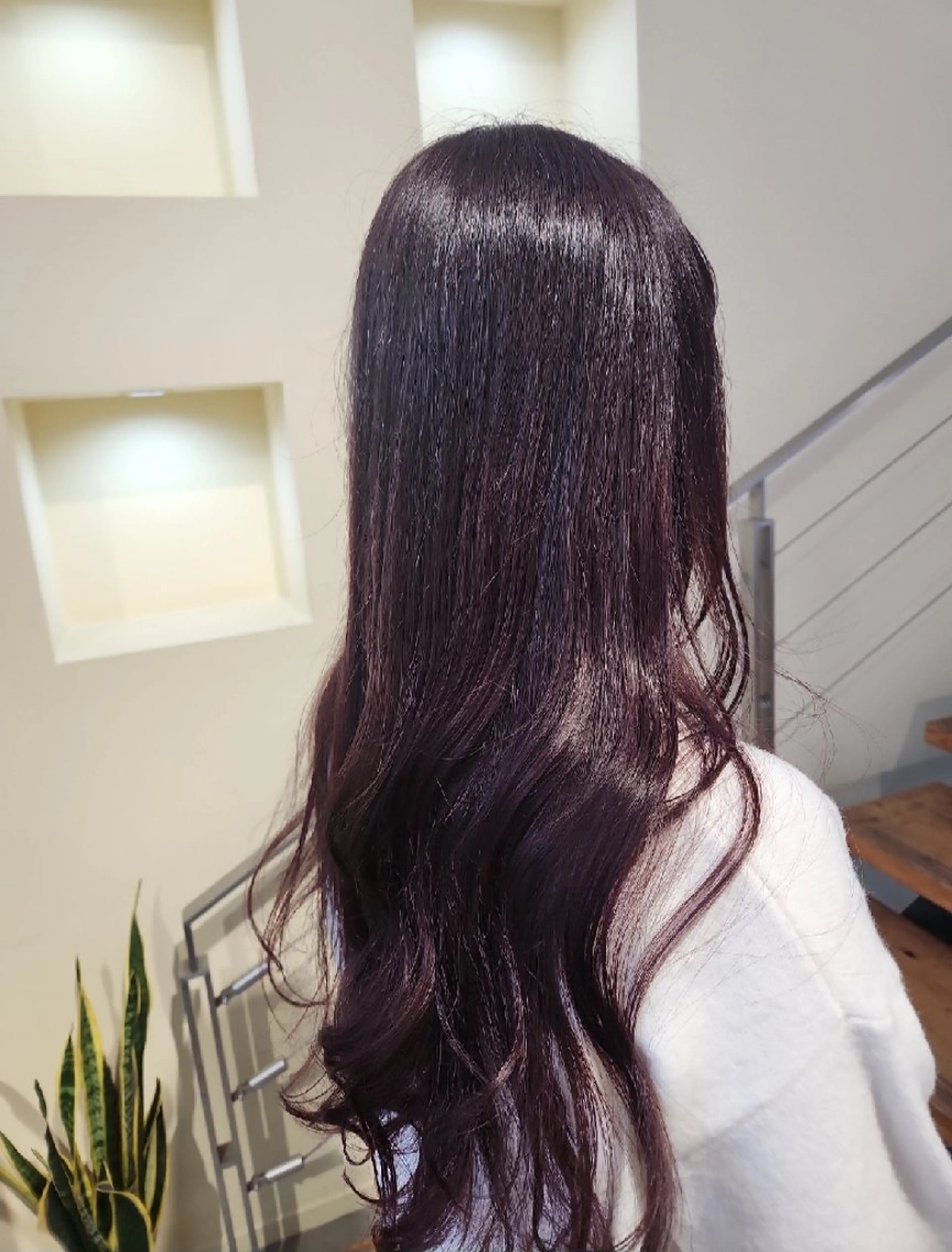 ロング カラー ラベンダーカラー ラベンダーピンク ピンクカラー 髪質改善 レイヤーカット カット ヘアカラー トリートメント 安達 舞/SPAのヘアスタイル