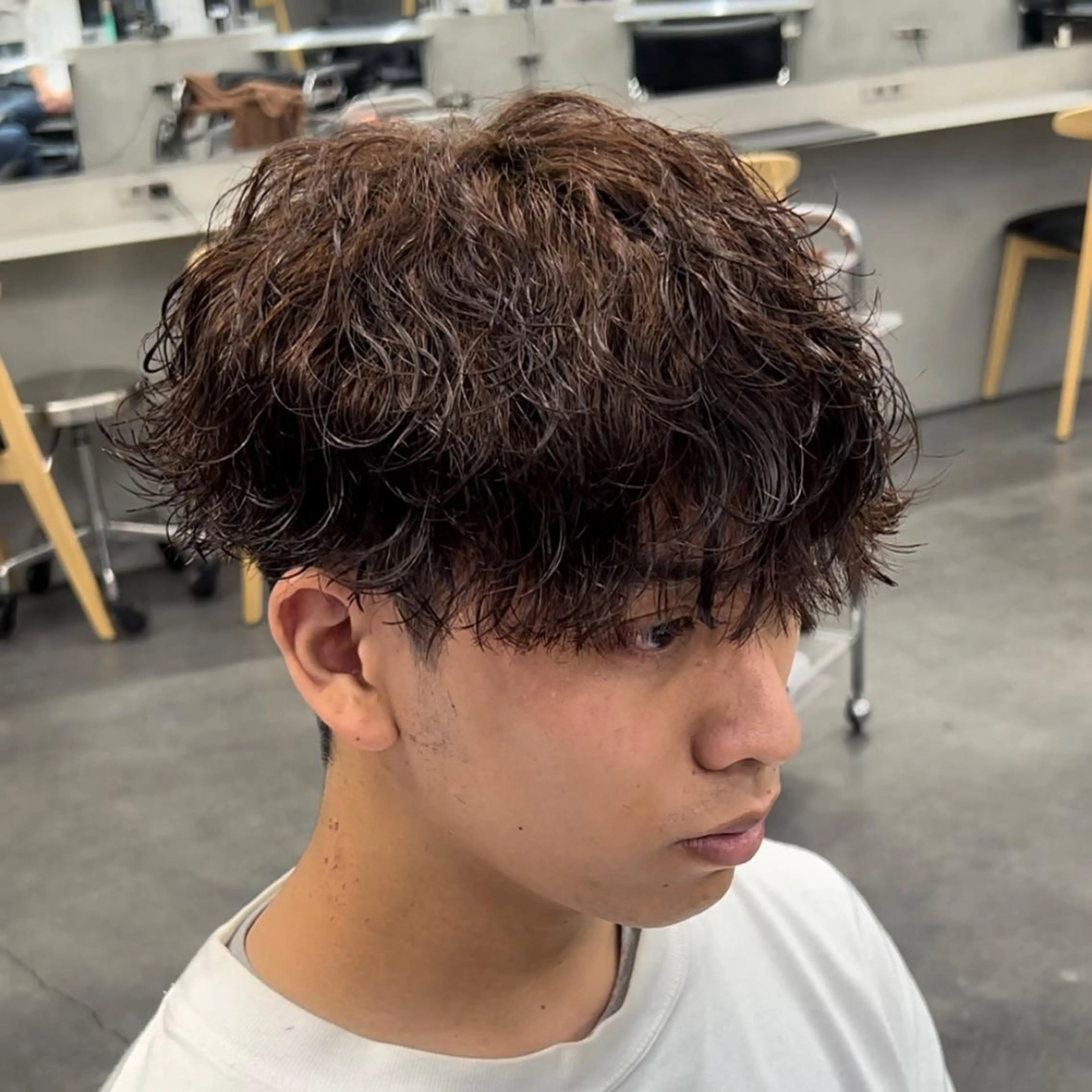 ショート パーマ メンズ メンズパーマ スペインカール スパイキーショート ツイストスパイラルパーマ 波巻きパーマ 松下 友希 【fifth】のヘアスタイル