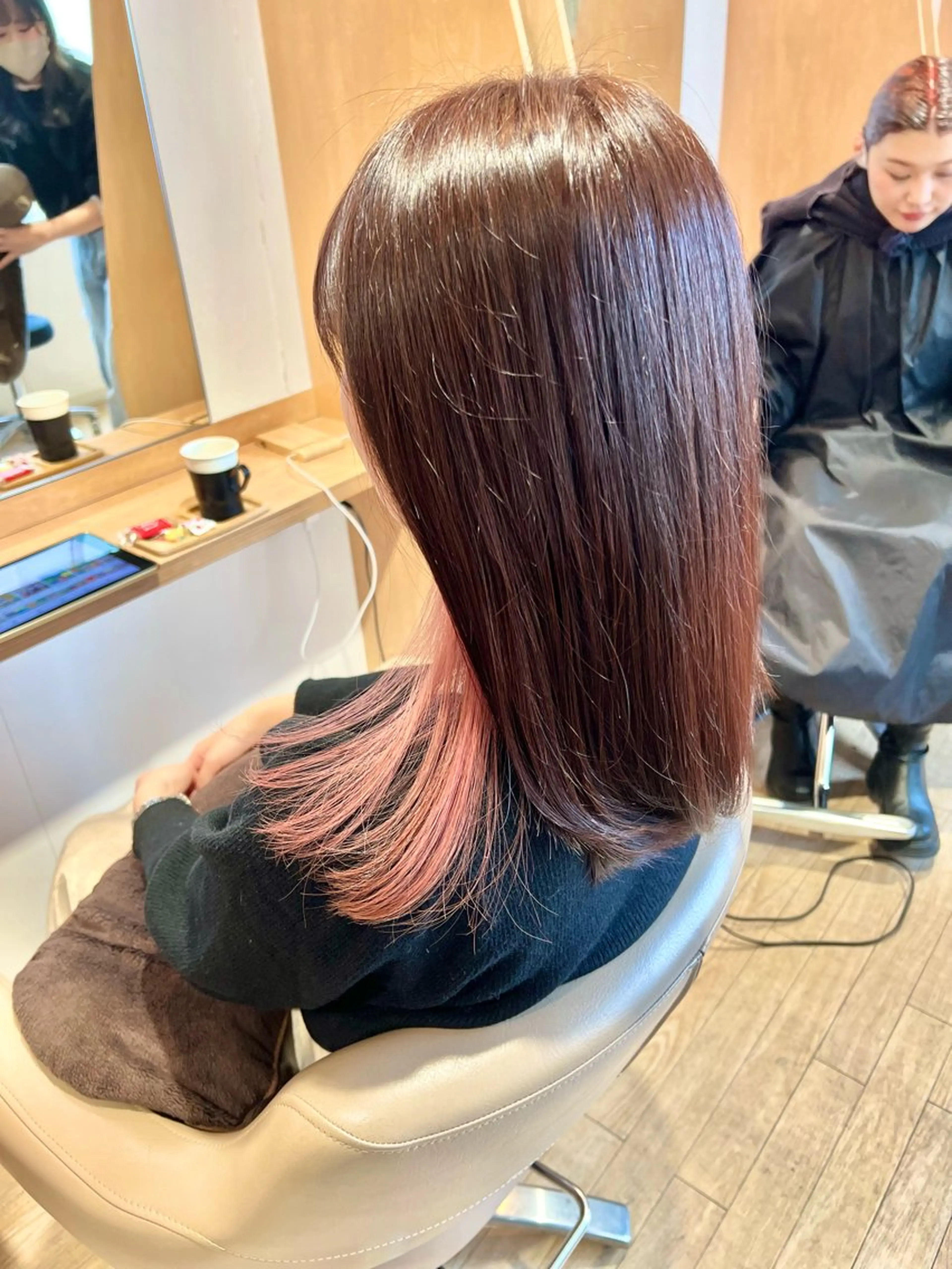 ミディアム ヘアカラー トリートメント ✨艶髪✨ 透明感カラー　Rinのヘアスタイル