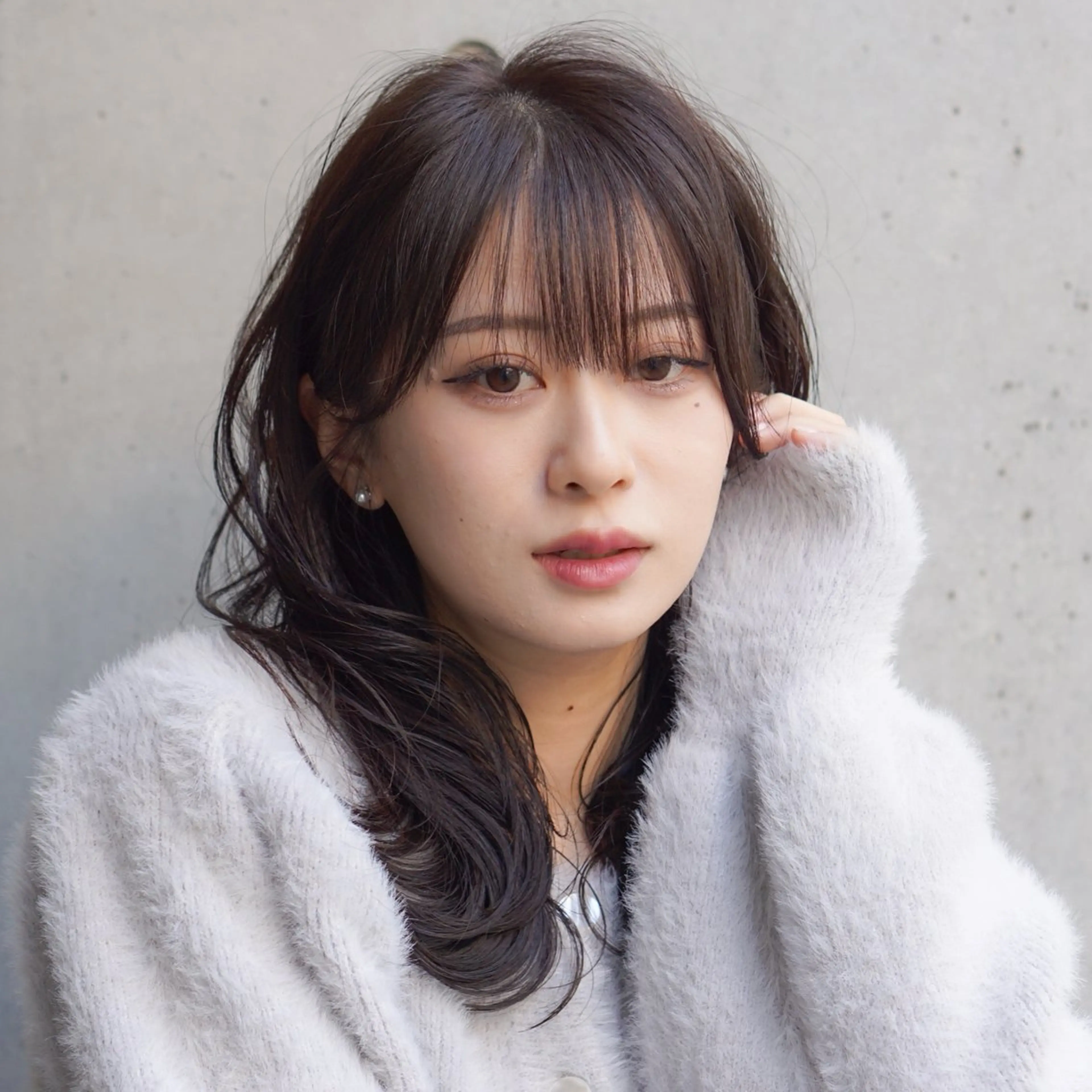 ミディアム ミディアムレイヤー レイヤーカット カット ヘアカラー トリートメント 池田識之 髪質改善のヘアスタイル