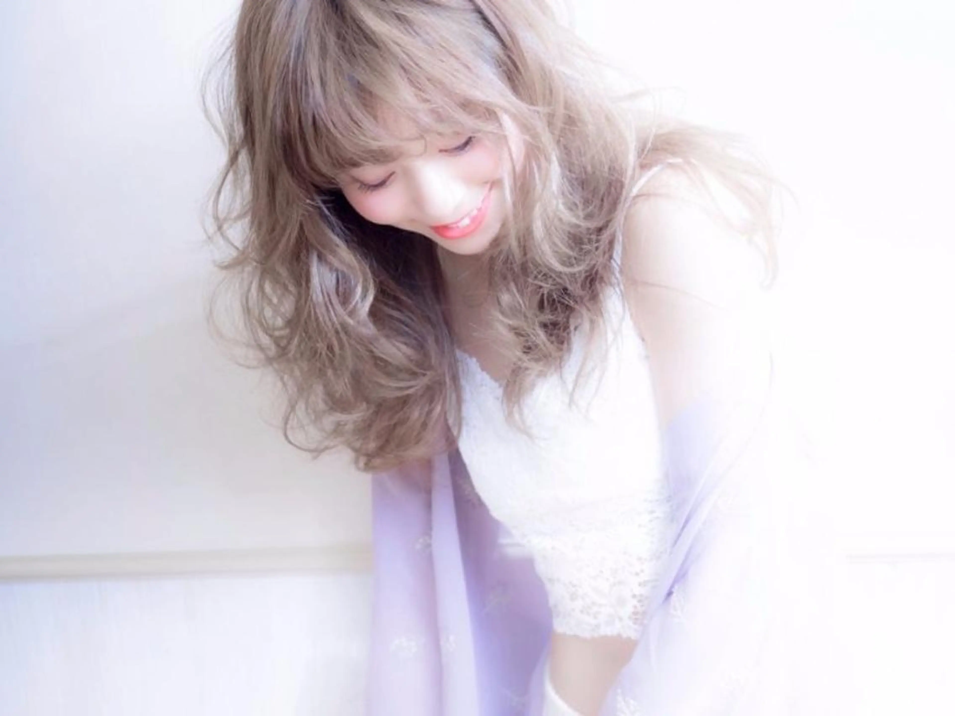 ロング カラー アディクシーカラー 透明感カラー ブリーチ&似合せボブ 田中寛十のヘアスタイル