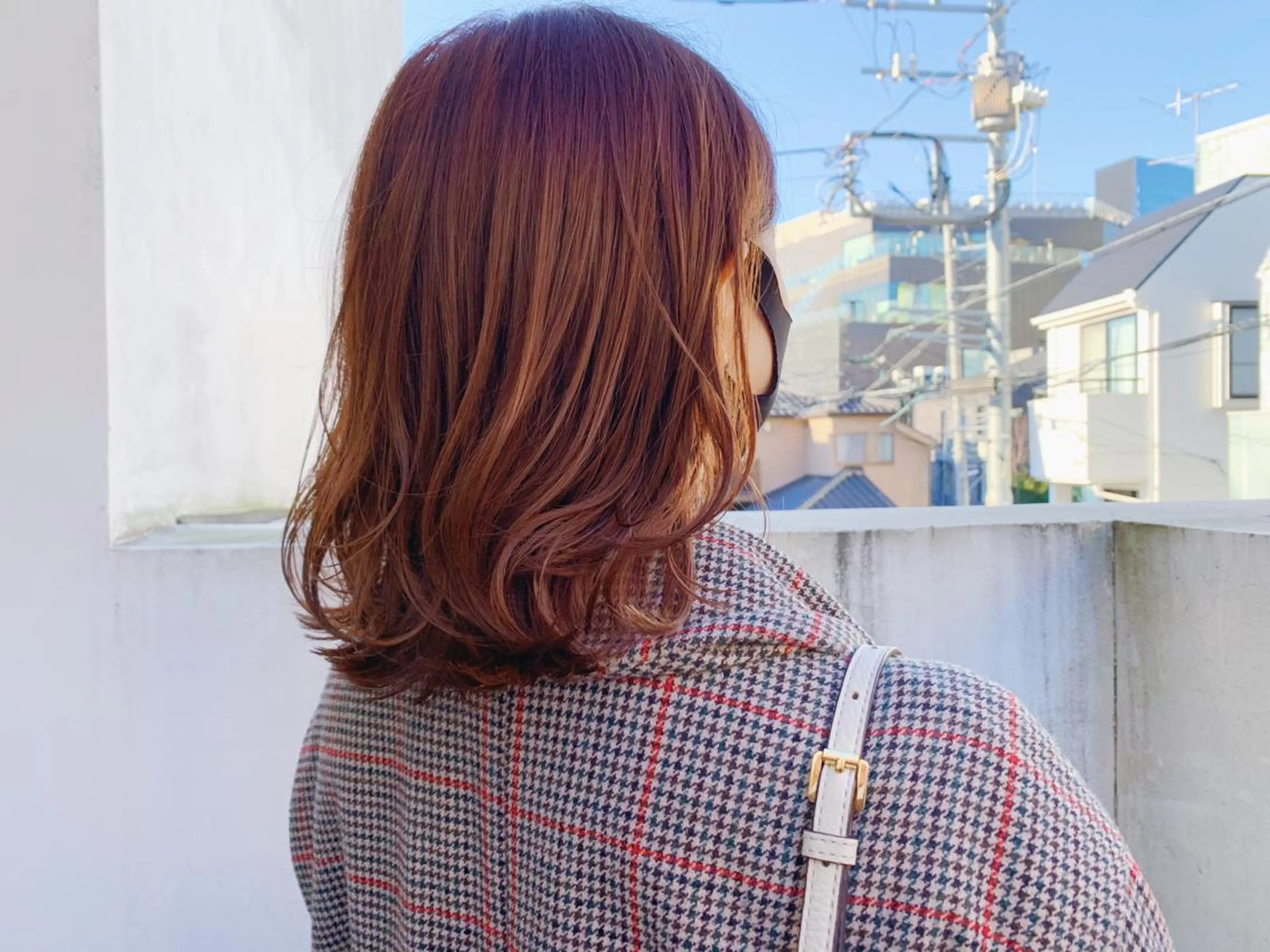 ミディアム カラー カット ヘアカラー トリートメント タカハシ ハヤトのヘアスタイル