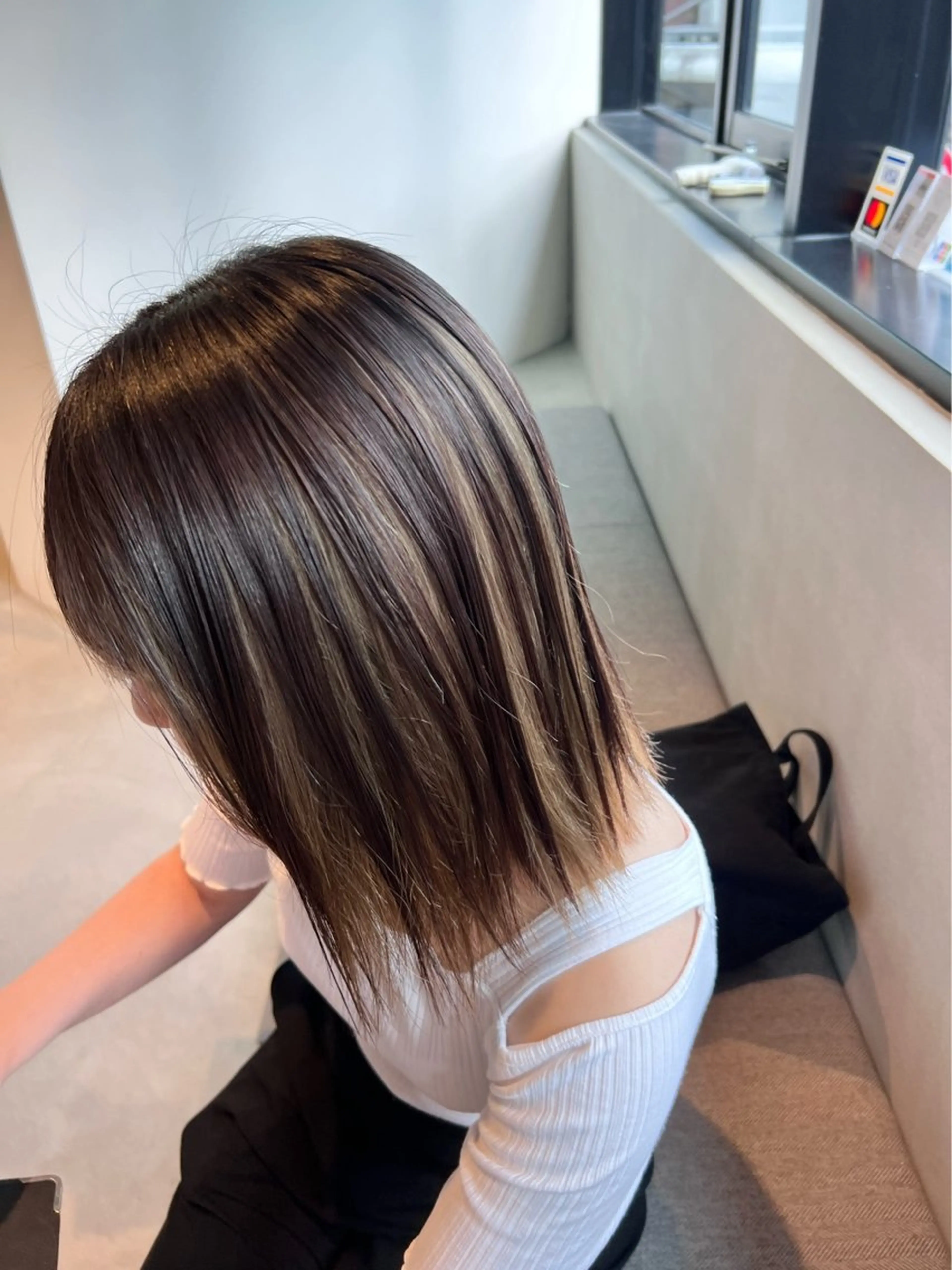 ミディアム カラー ヘアカラー トリートメント 🌐👽フクイ キララ🌎💎のヘアスタイル