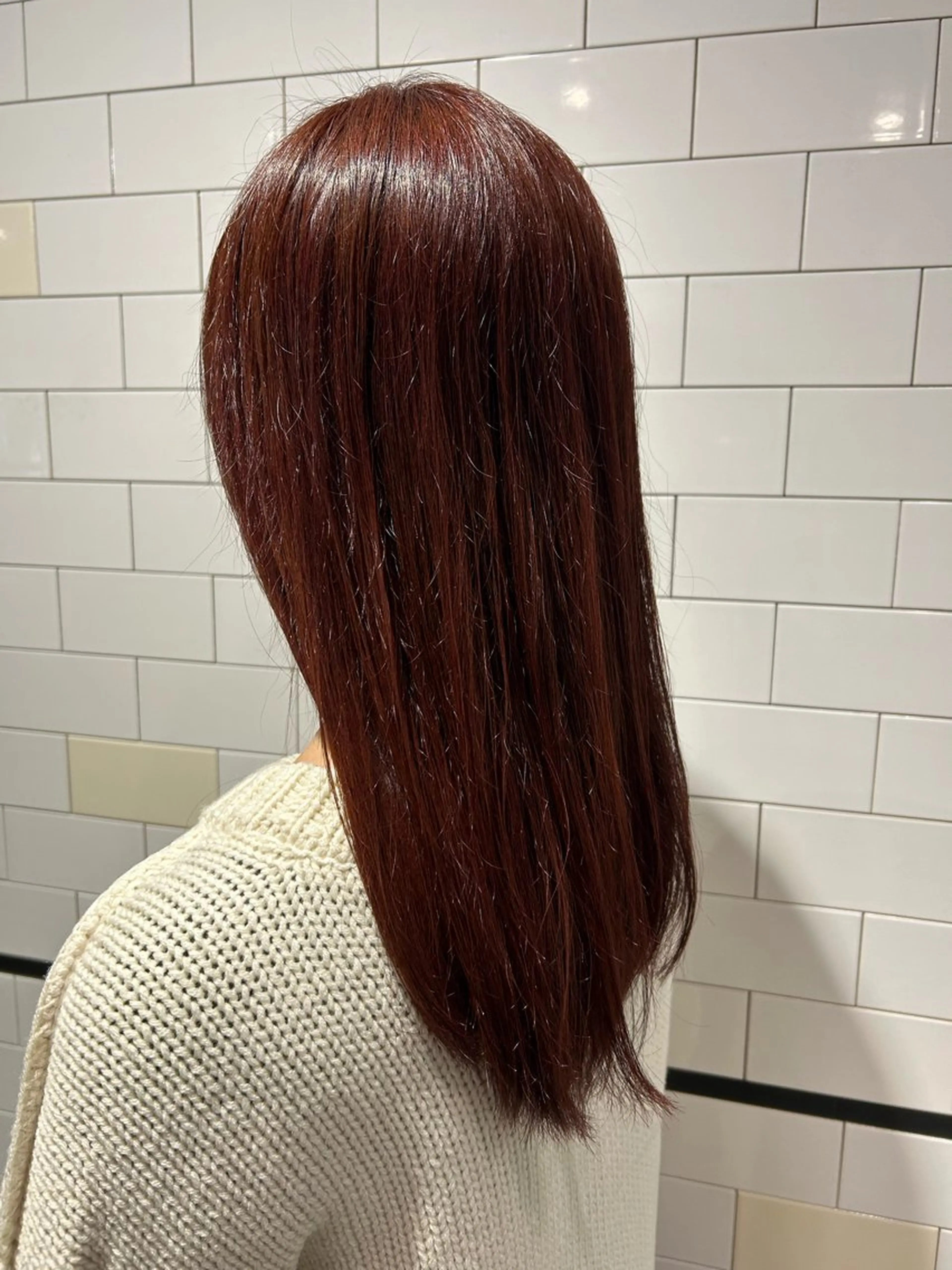 うる艶ヘアカラー💙トリートメントの写真
