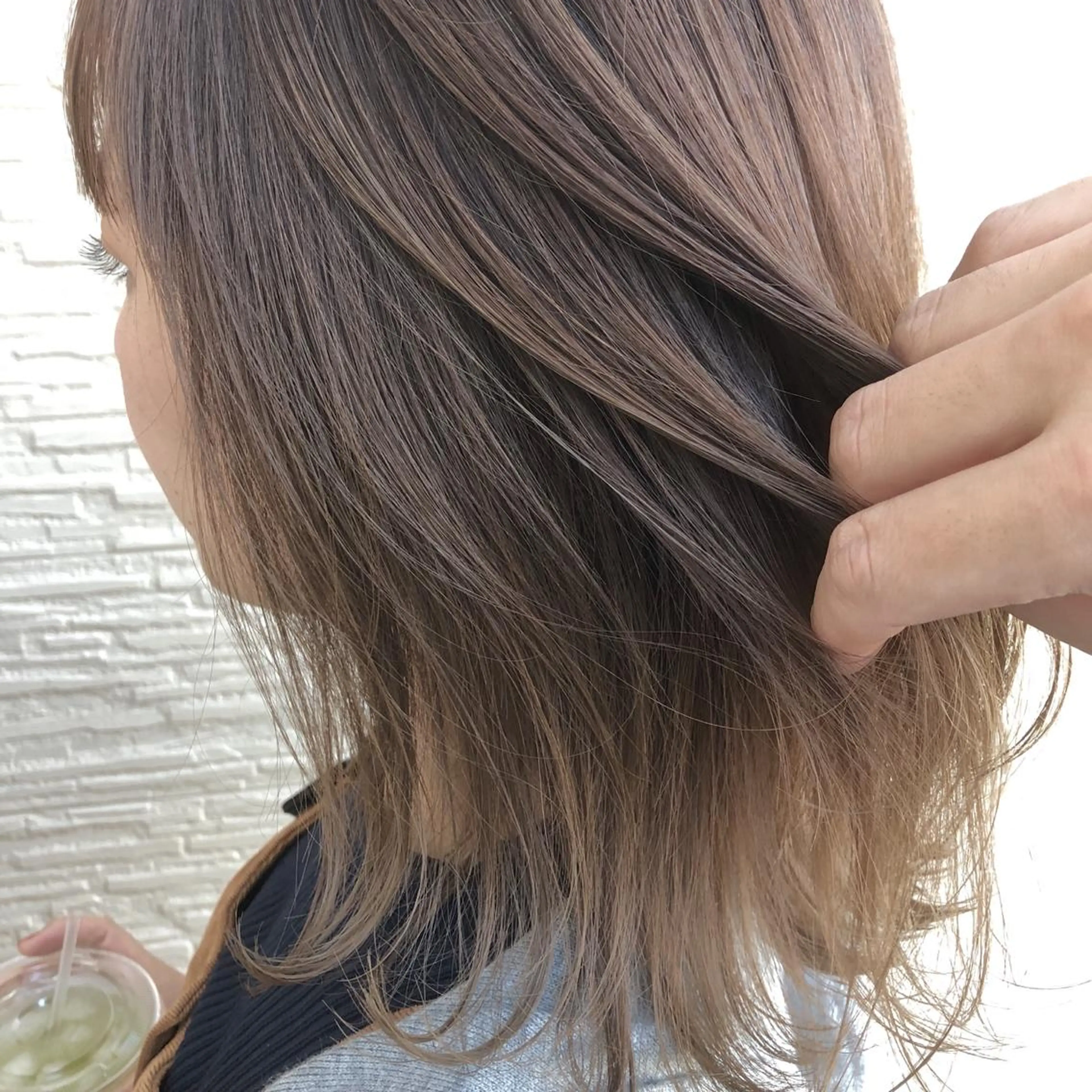 ミディアム カラー ベージュカラー 4-rest garden （フォーレストガーデン）所属・金井 直樹のヘアスタイル