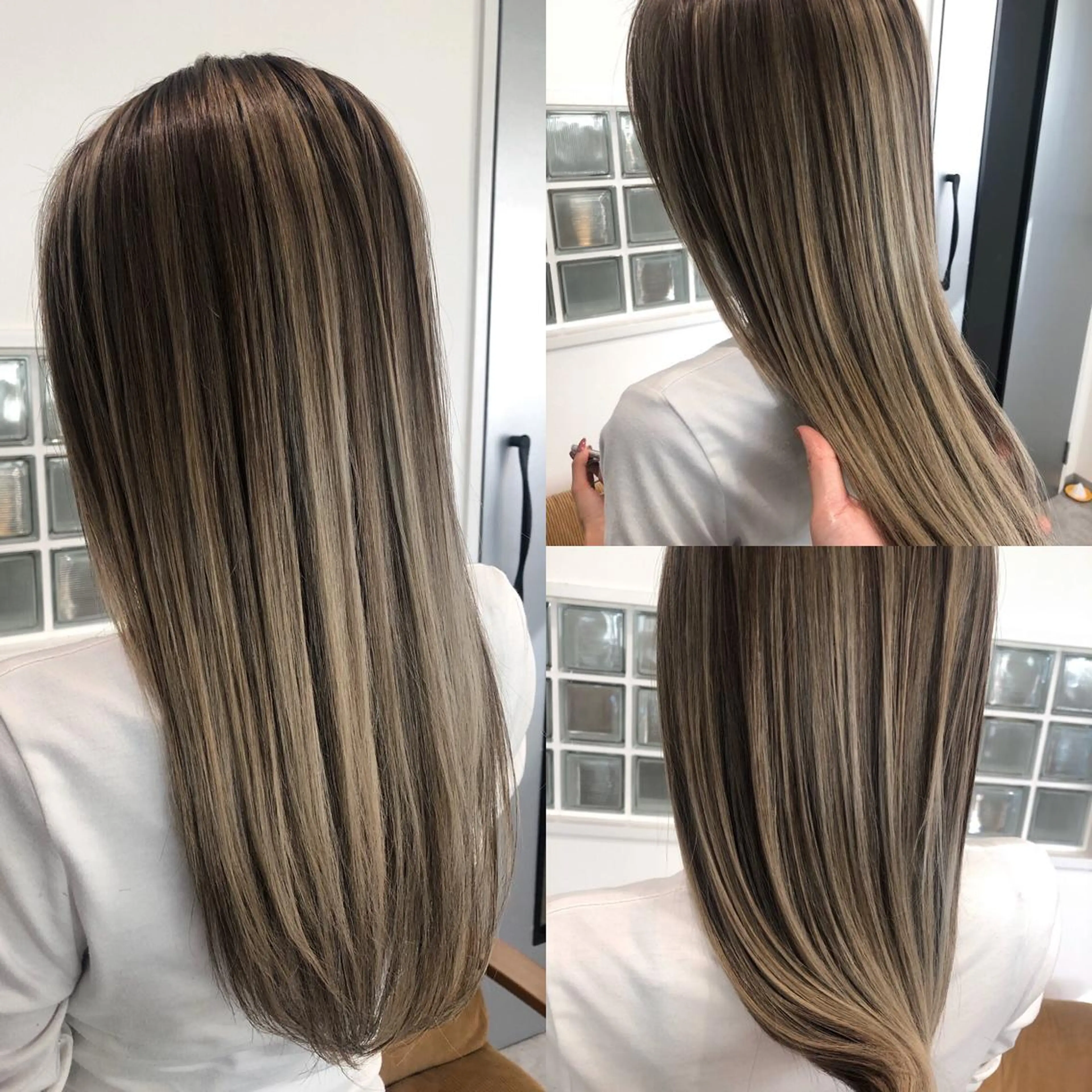 ミディアム カラー バレイヤージュ ブリーチ レイヤーカット ヘアカラー JILBLAN京都 ショート/ハイライトのヘアスタイル