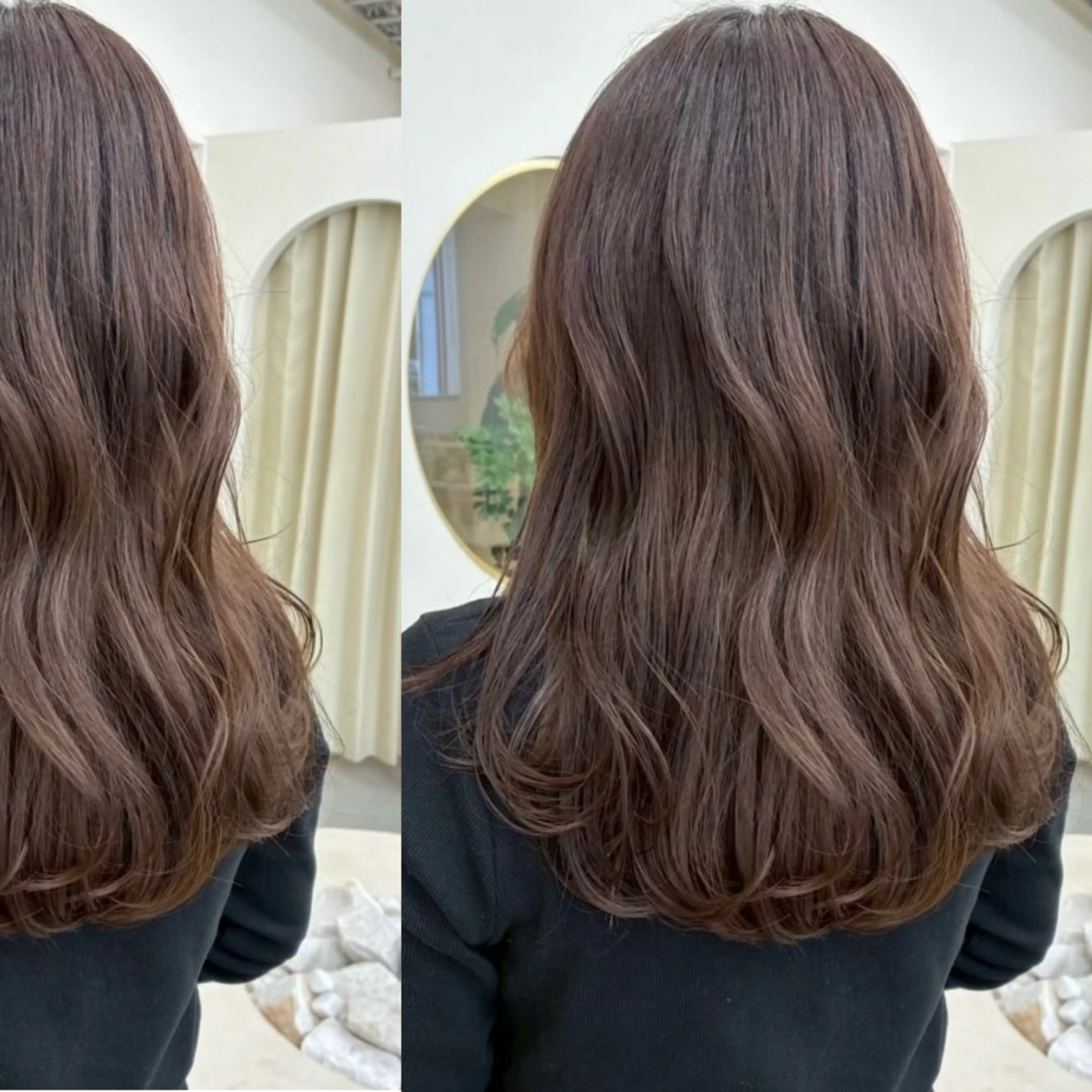 セミロング カット ヘアカラー トリートメント 名古屋駅【透明感 カラー】hinanoのヘアスタイル