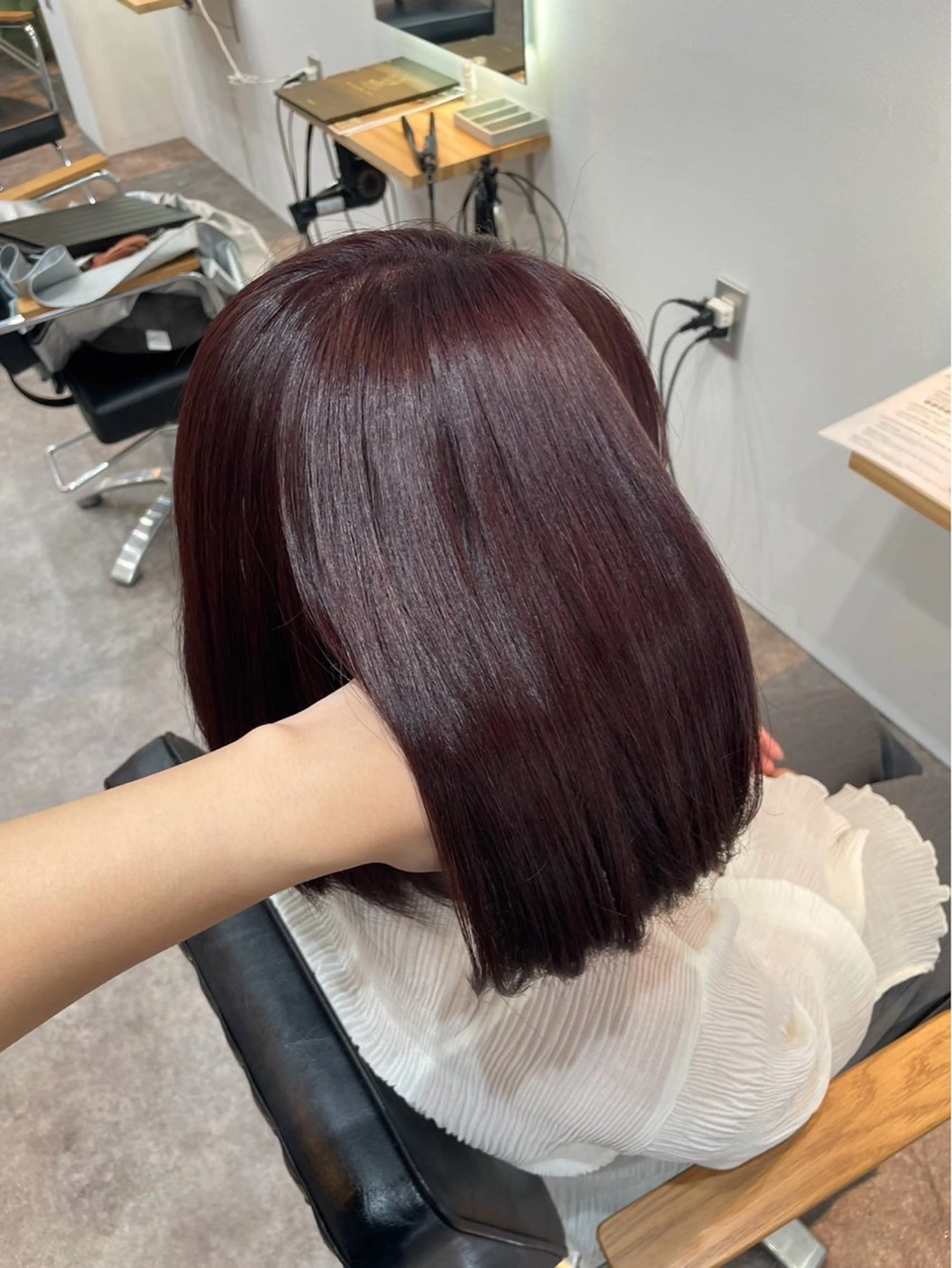 ミディアム カラー ヘアカラー fuka °ʚ🎀ɞ°.のヘアスタイル