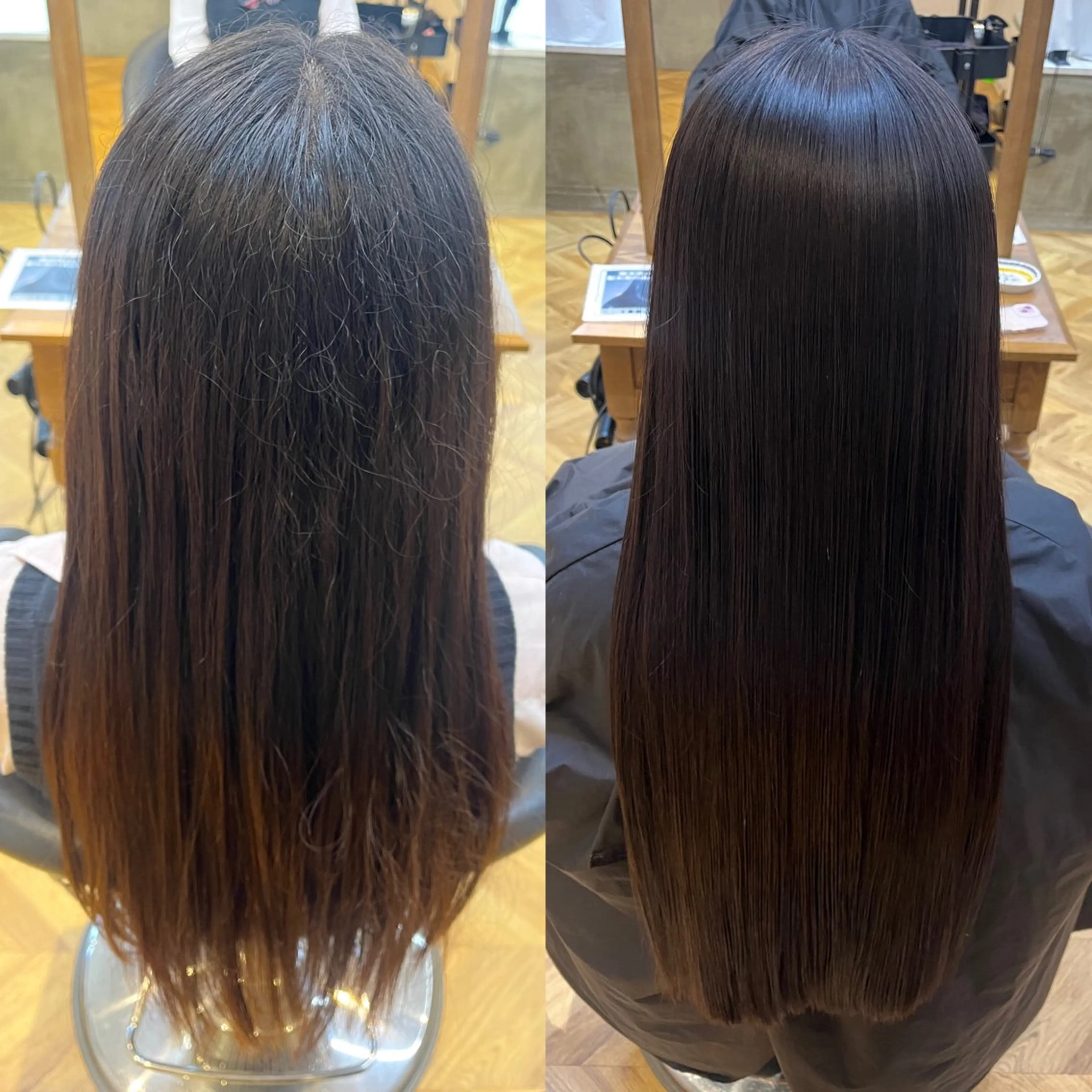 ロング 縮毛矯正 凜 (りん)のヘアスタイル