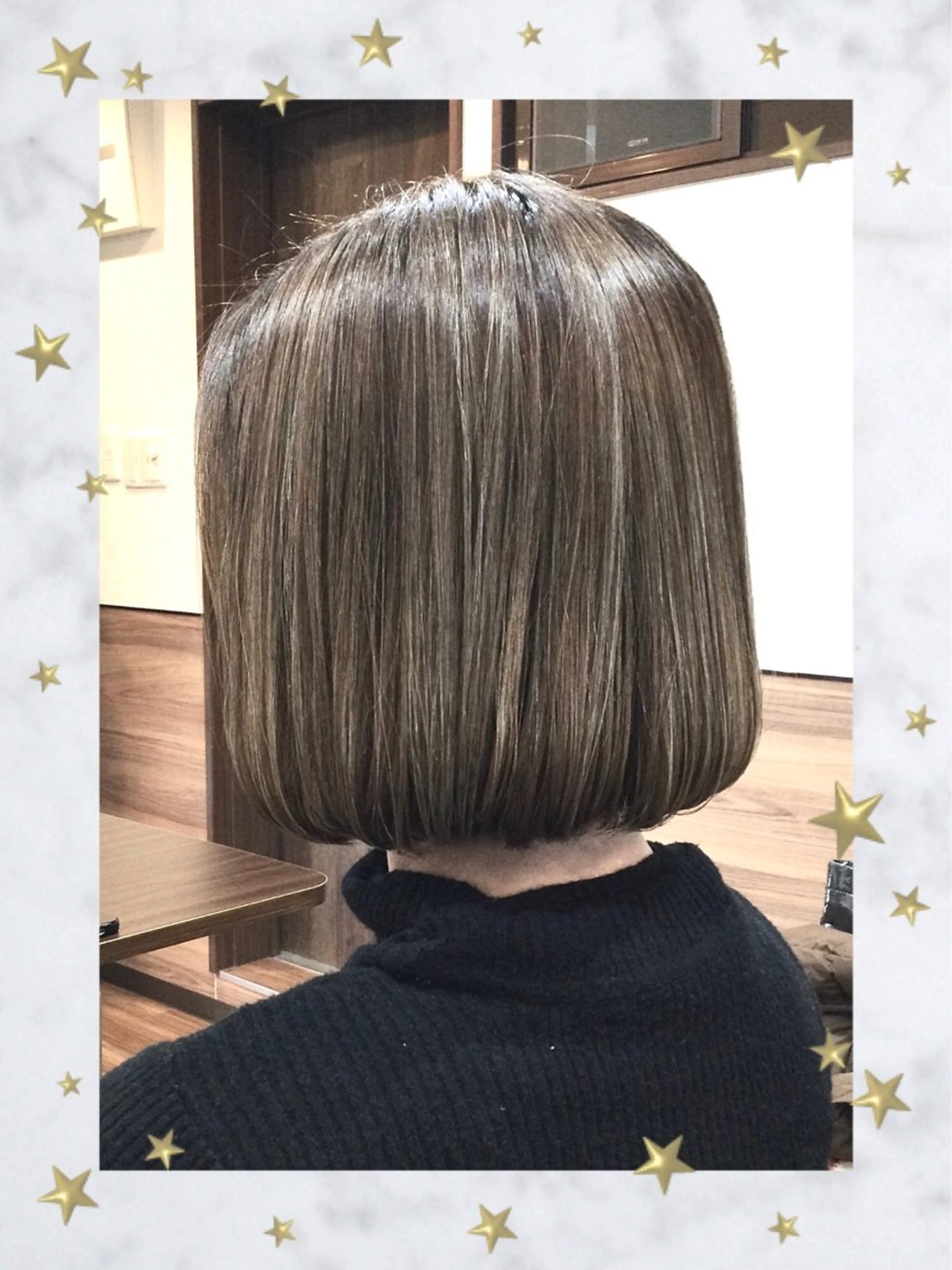 ミディアム カラー ハイライトカラー ハイライト カット ヘアカラー トリートメント Annon プライベートサロンのヘアスタイル
