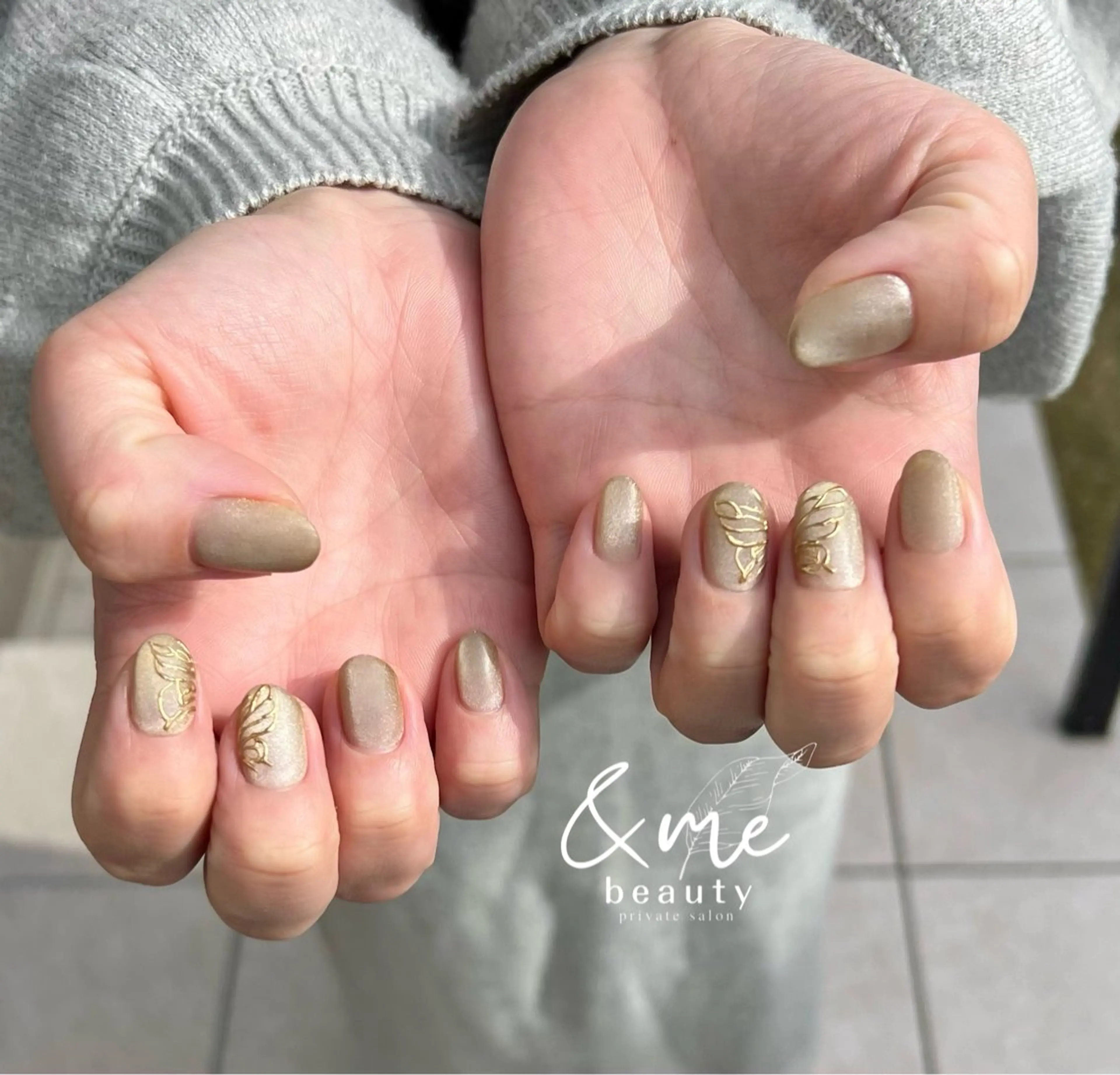 ネイル アートネイル マグネットネイル マットネイル ミラーネイル &me beautyのネイルデザイン