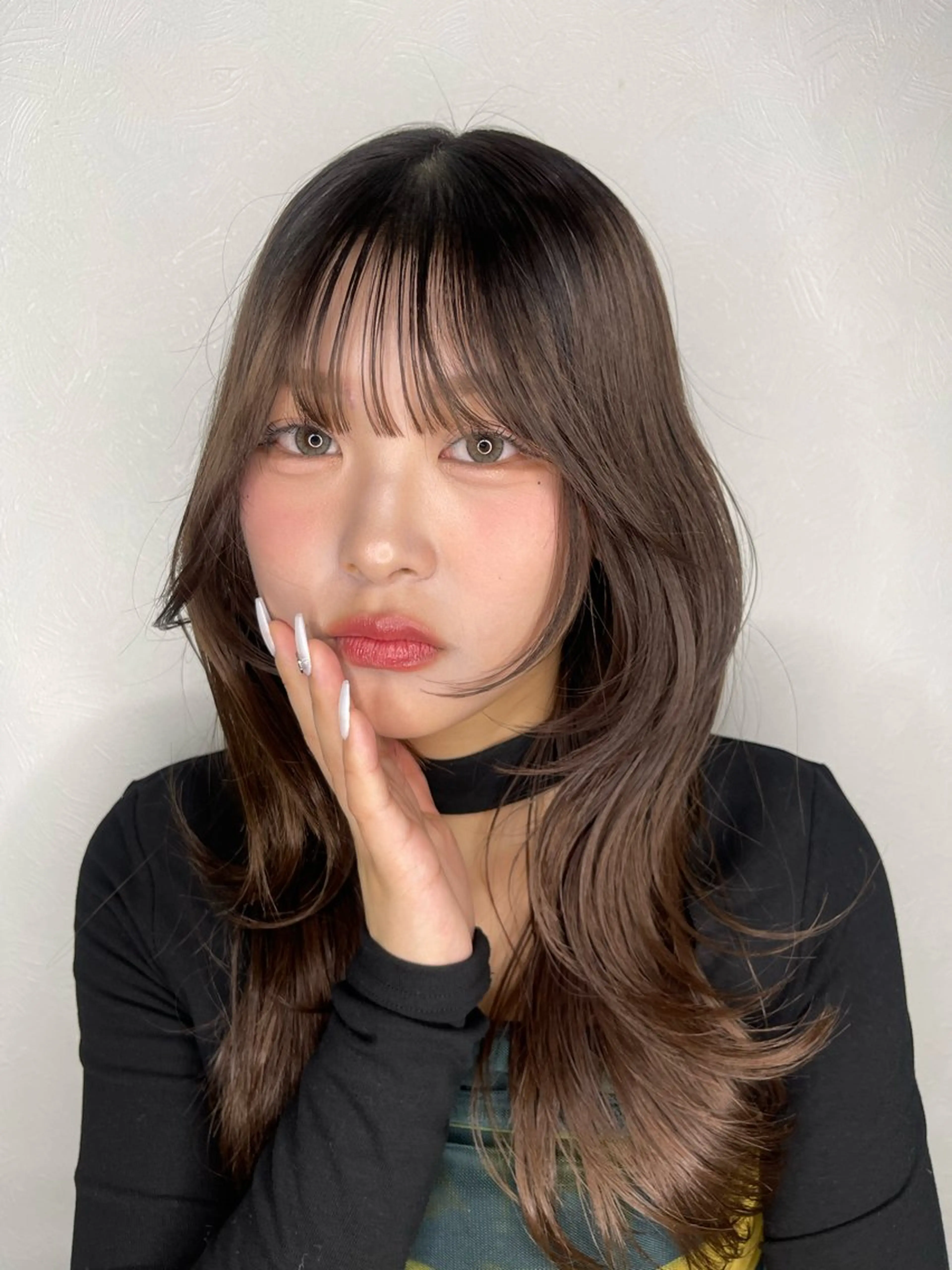 セミロング 剣持友希/高崎 ifh iizukaのヘアスタイル