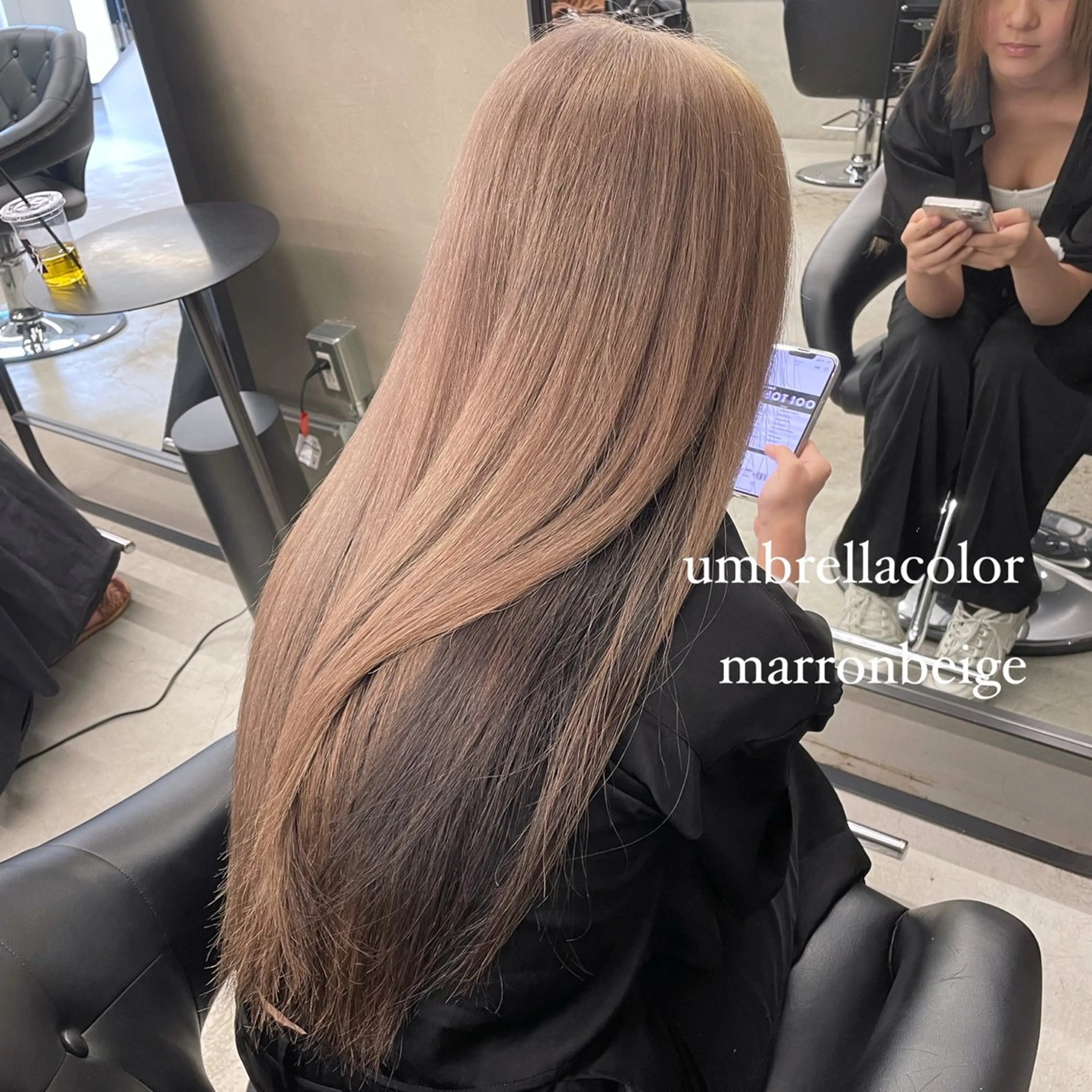 ロング カラー ヘアカラー トリートメント エクステ🩵ブリーチ 韓国ヘア🩵KAEのヘアスタイル