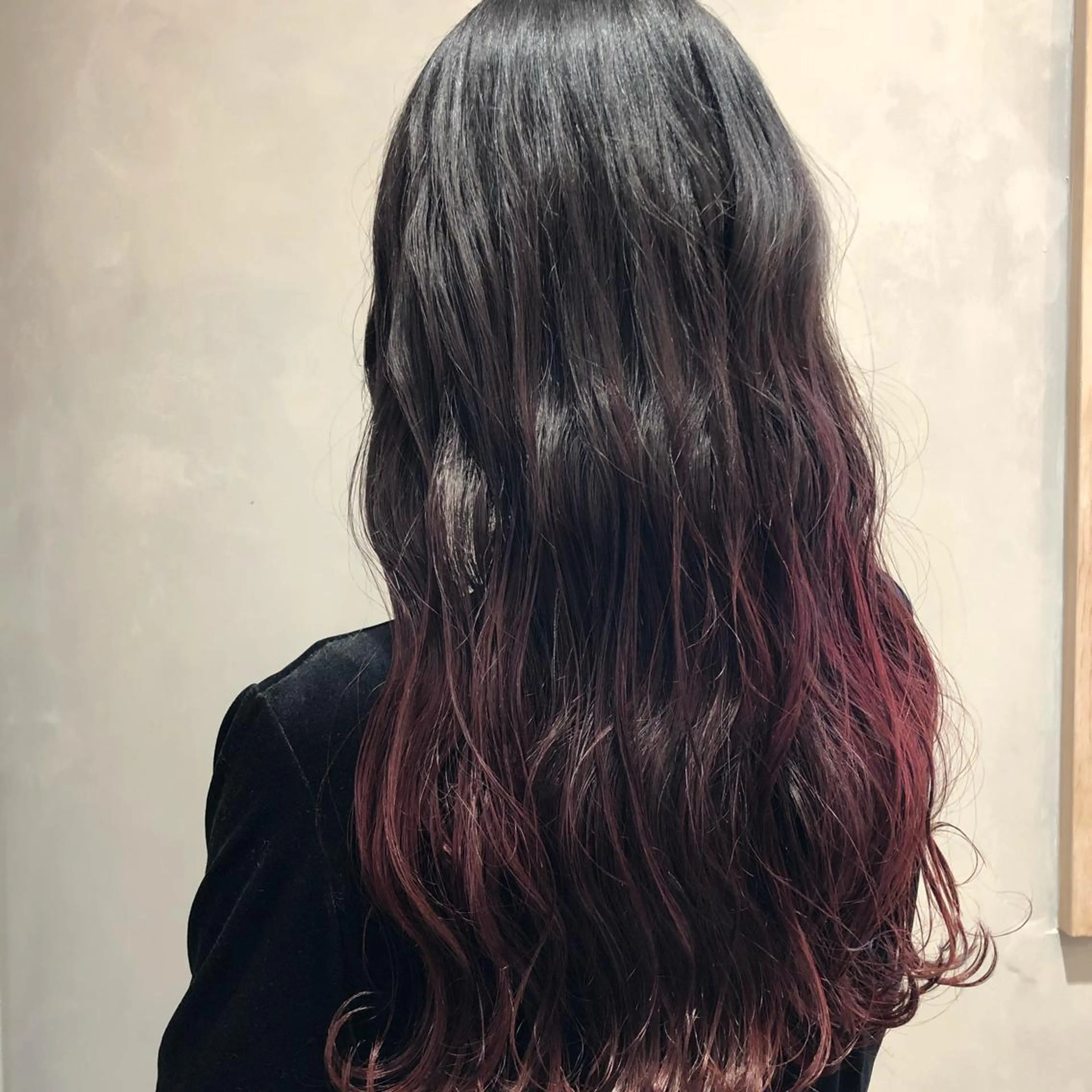 ロング カラー 骨格補正似合わせ カット阿部建のヘアスタイル