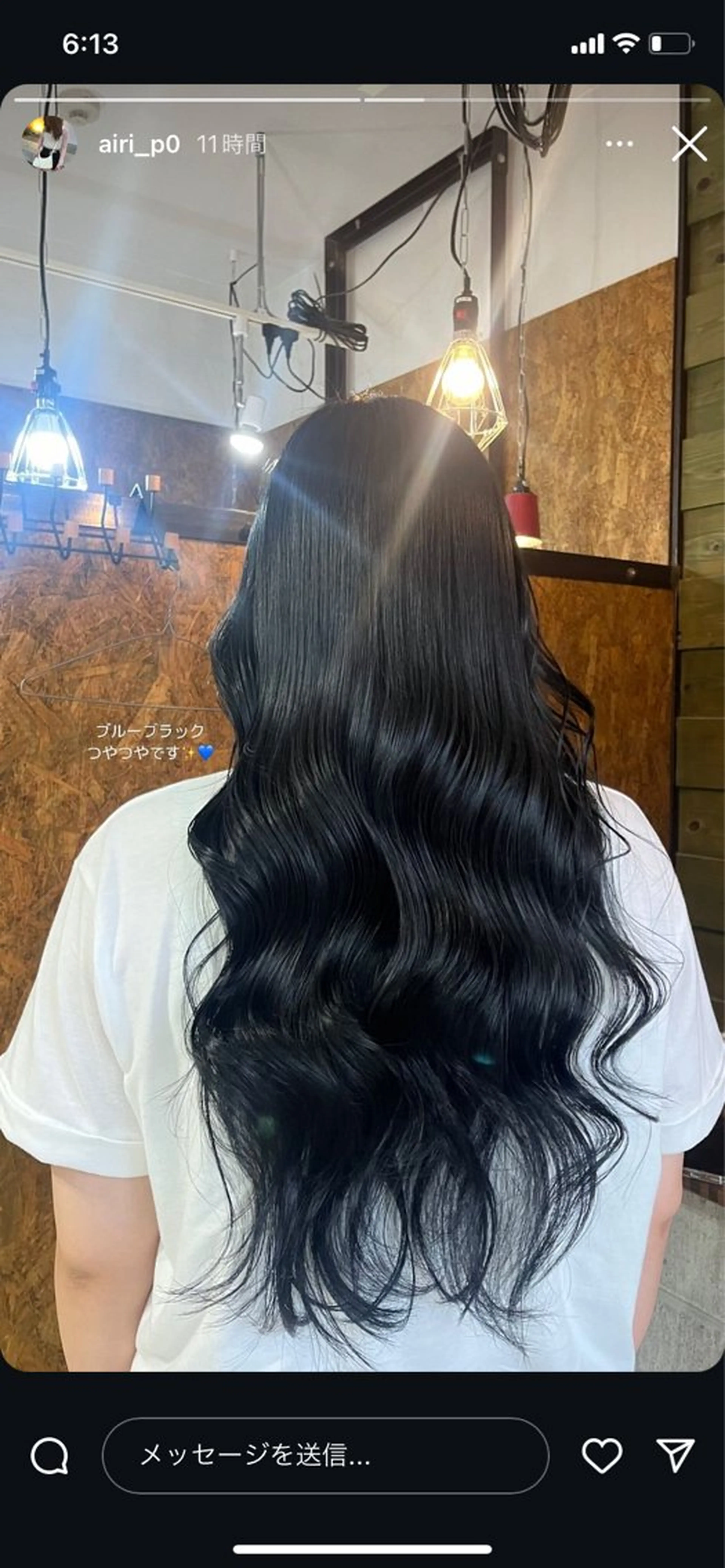 ロング カラー ベージュカラー 黒髪 ブリーチ ブルーカラー ブルーブラック 💈Blanco💈 カラー&ケア🌈のヘアスタイル
