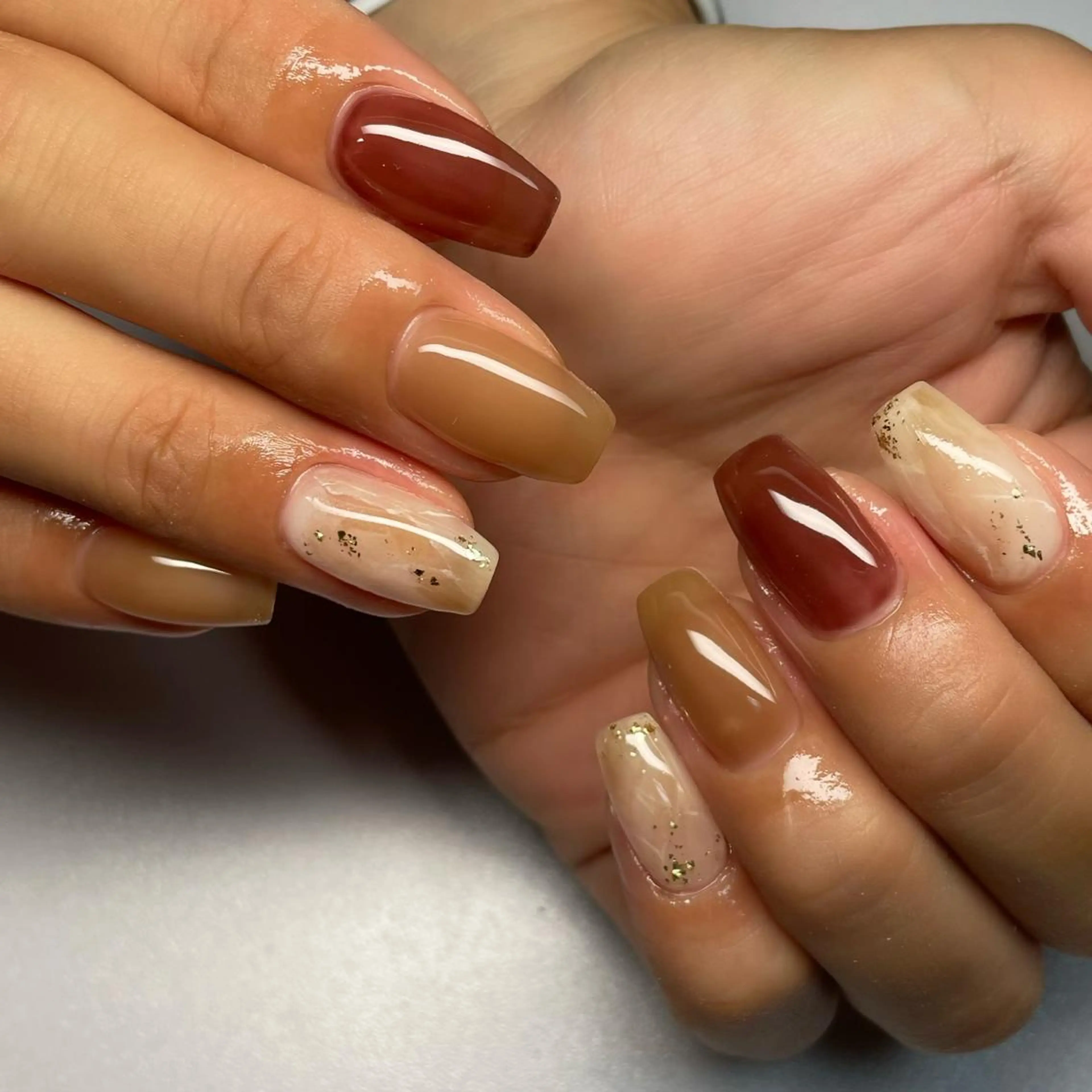 セミロング ネイル 下妻市ﾈｲﾙｻﾛﾝ M_styleのネイルデザイン