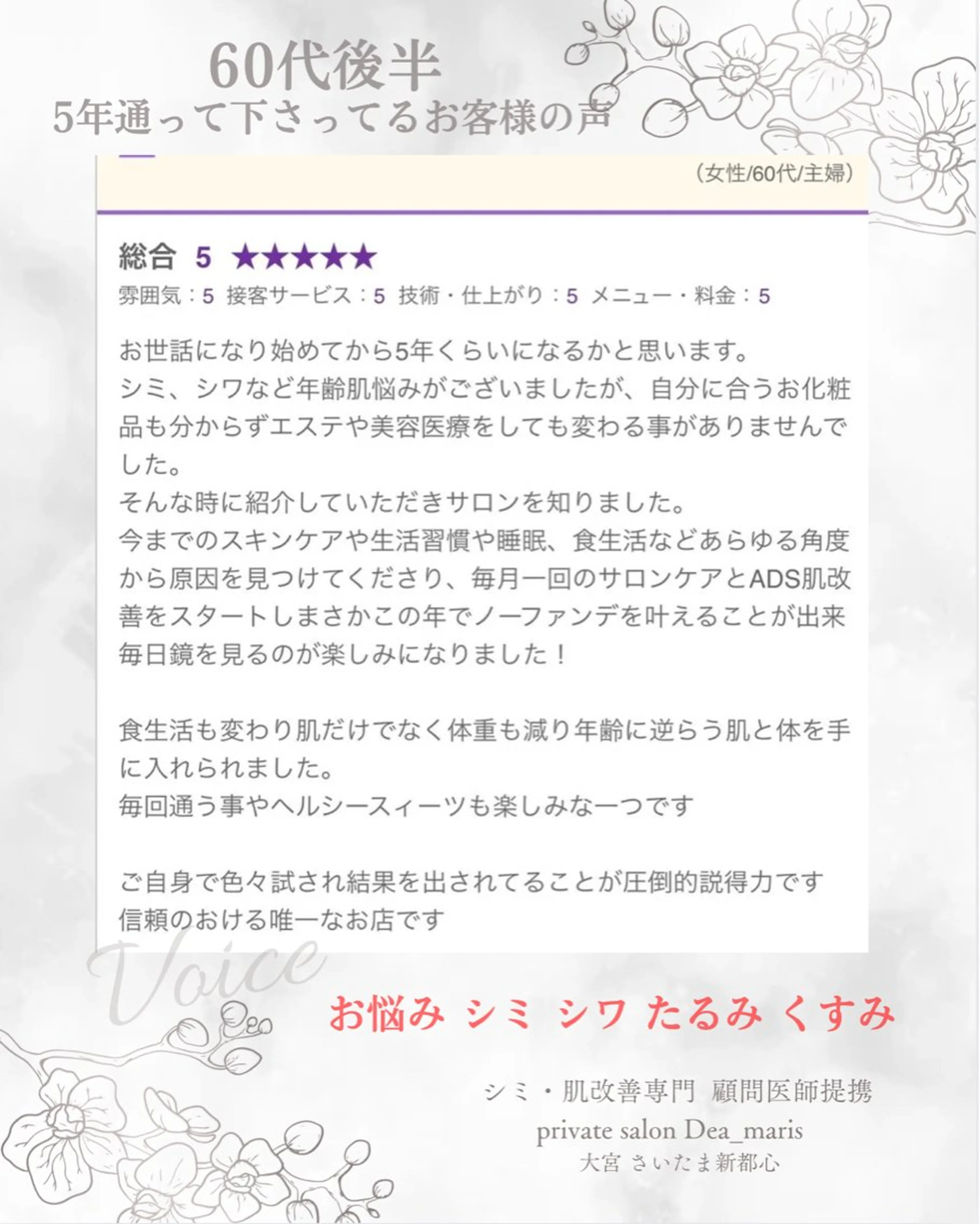 private salon  Dea_maris シュガーリング＆パーソナルボディケア所属・ダイエット難民が通う 10キロダイエットのその他イメージ
