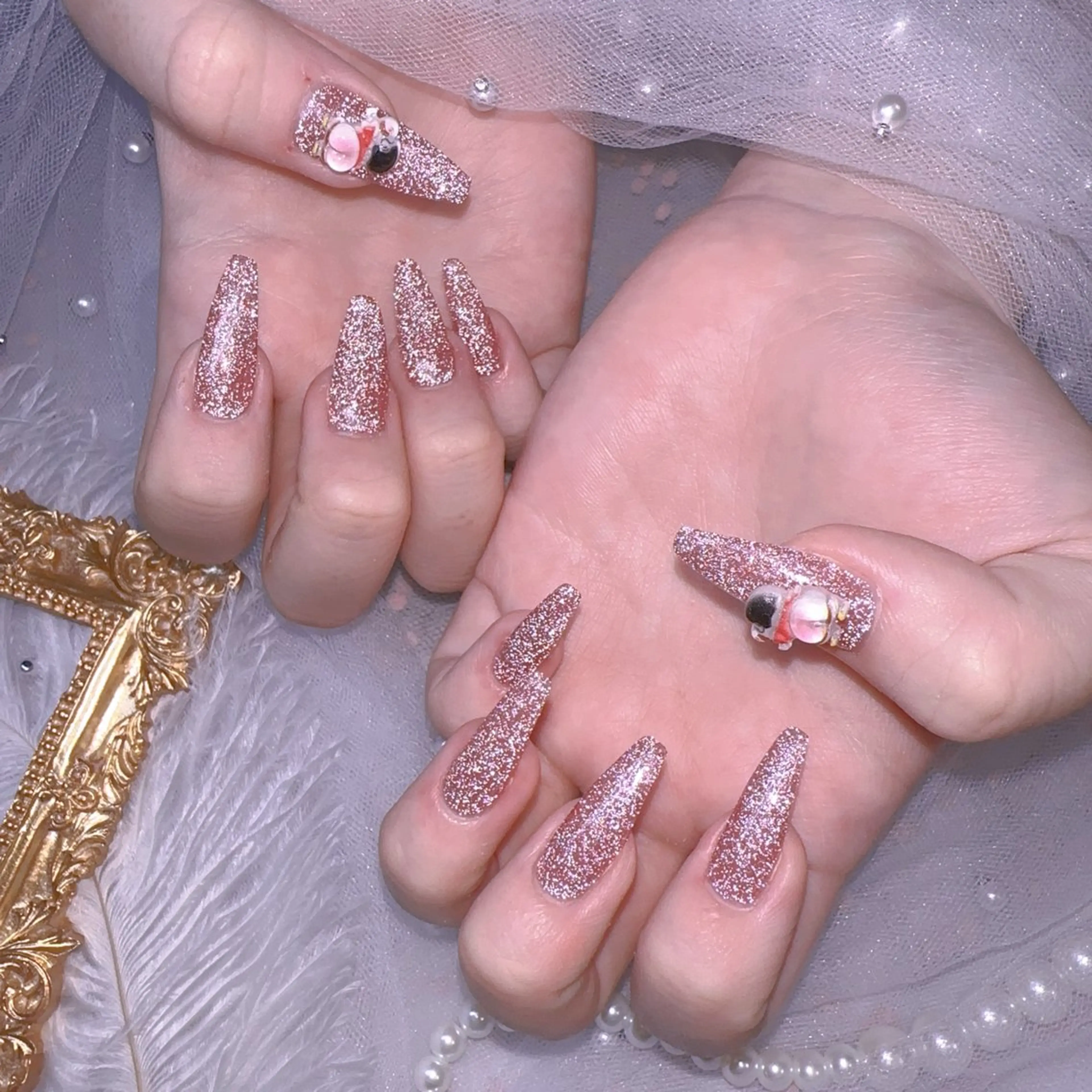 ネイル オーロラネイル フットネイル 韓国ネイル ラメ(グリッター) ラメグラデーション ハンドネイル Belle nail salon 新小岩のネイルデザイン