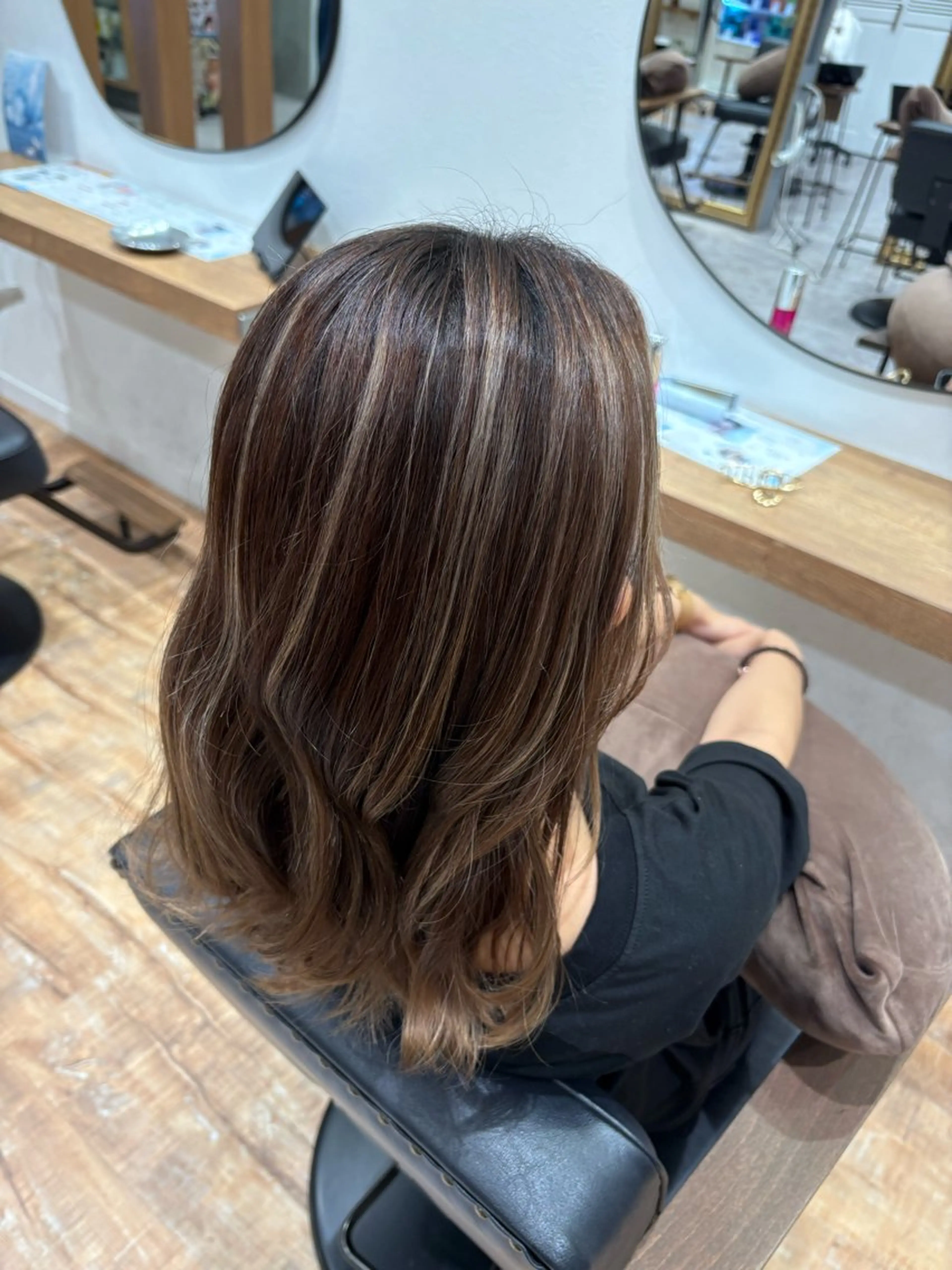 セミロング トリートメント 透明感カラー/ダブル カラー/MAI🎀のヘアスタイル