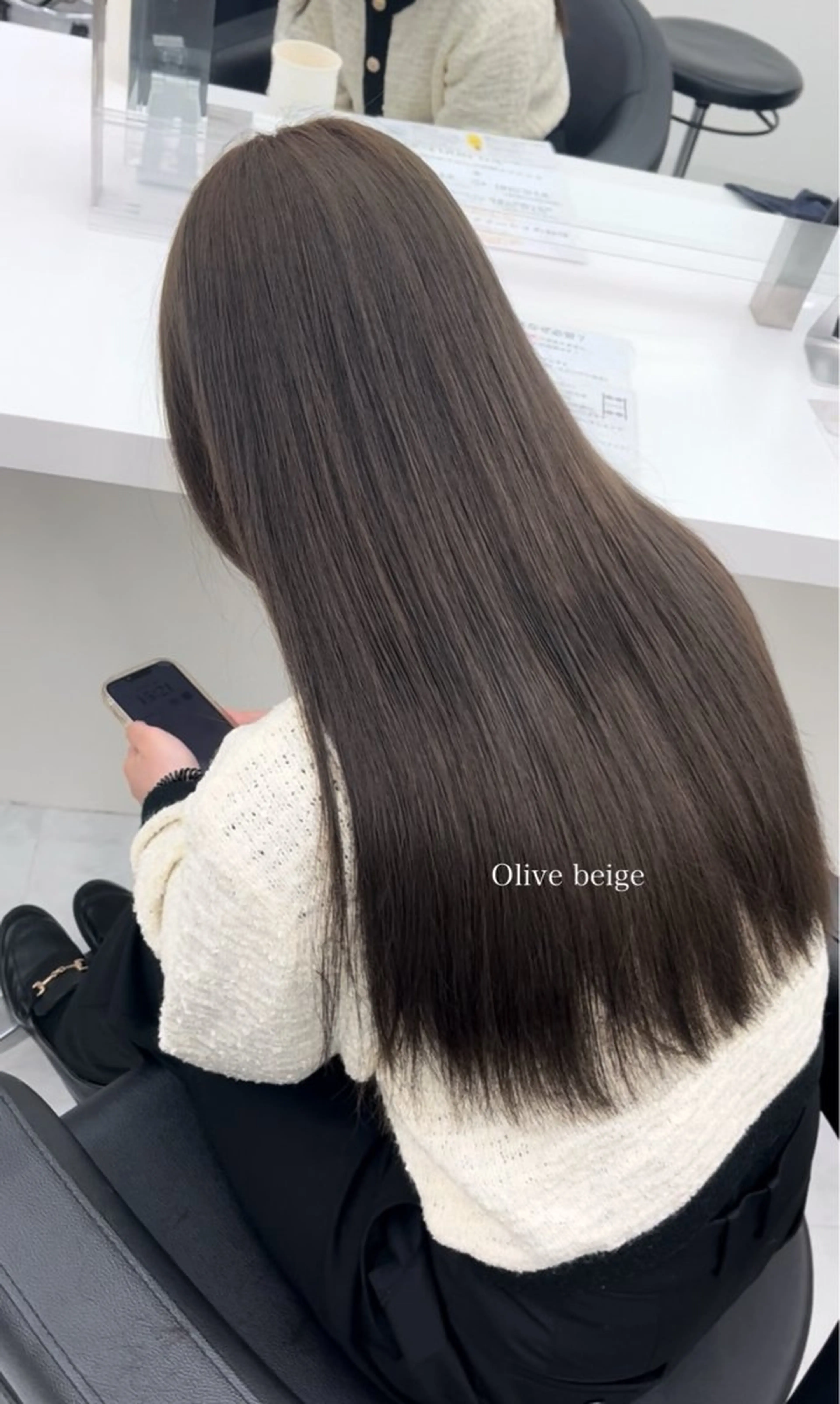 ロング カラー kazuki🍑韓国 トレンド暖色🫗のヘアスタイル