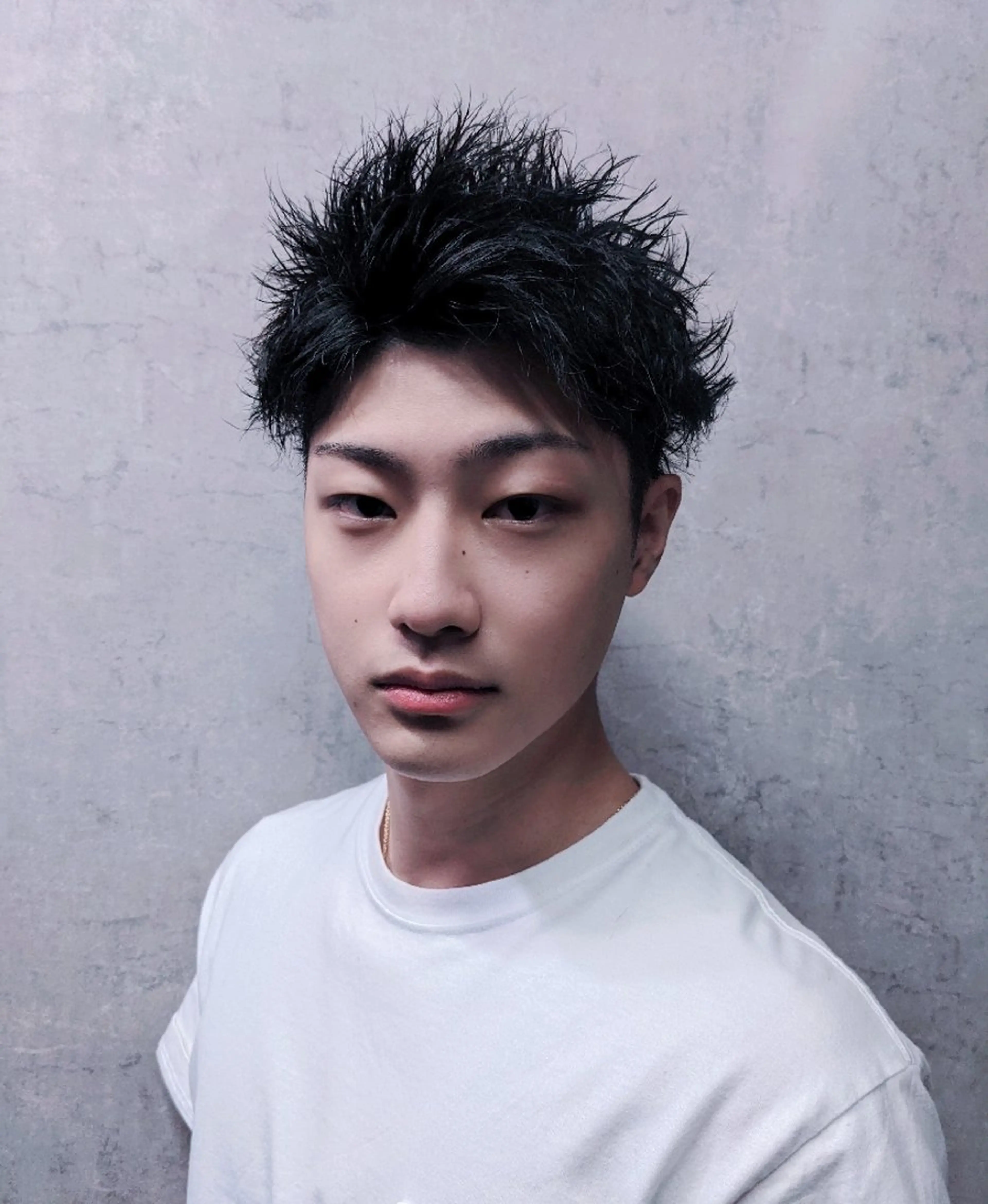 メンズ アップバング カット ふつうの美容師🐕 永山昂のヘアスタイル
