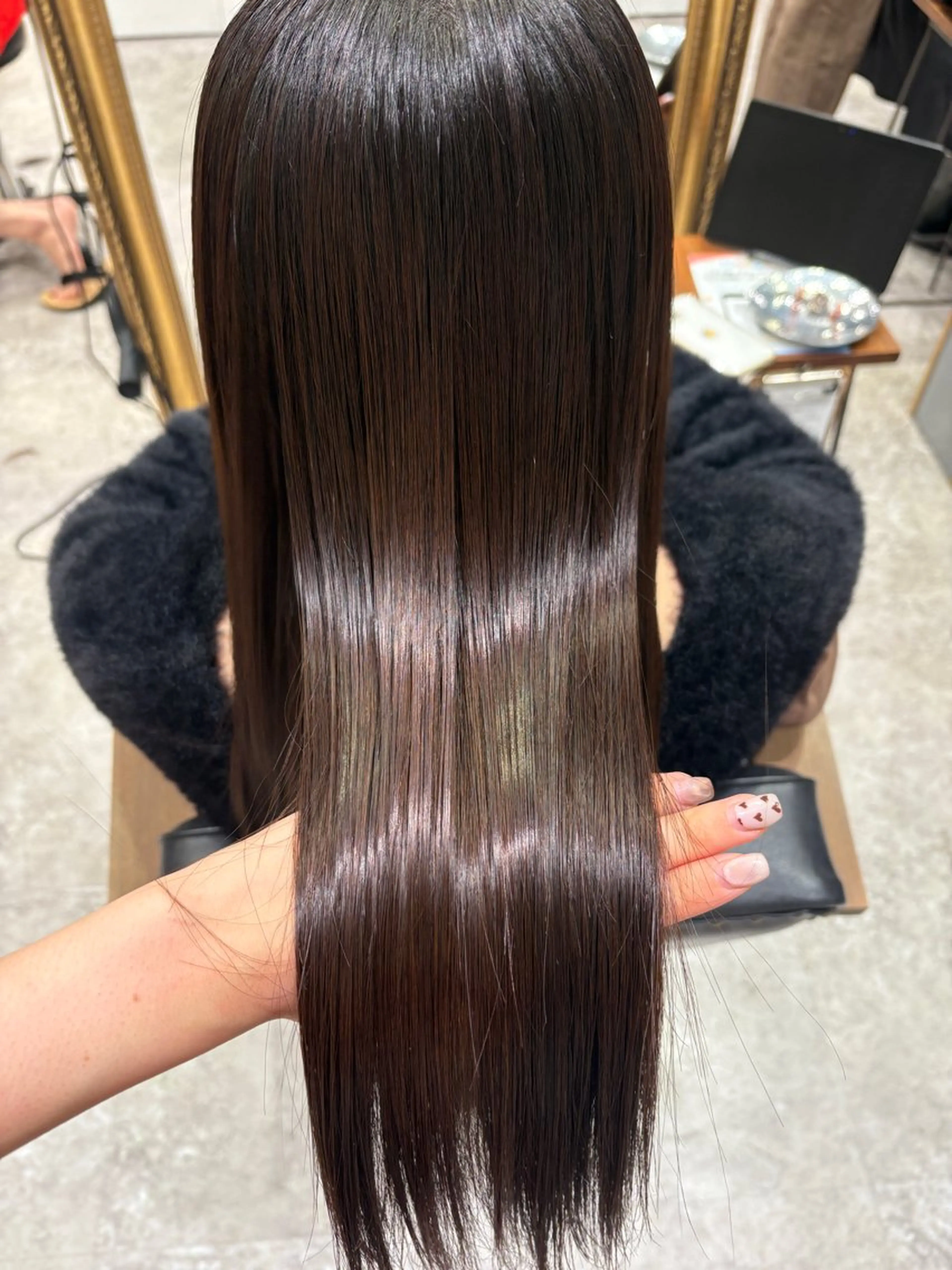 ロング 縮毛矯正 ピンクカラーアレンジ 🩷AYANA🩷のヘアスタイル