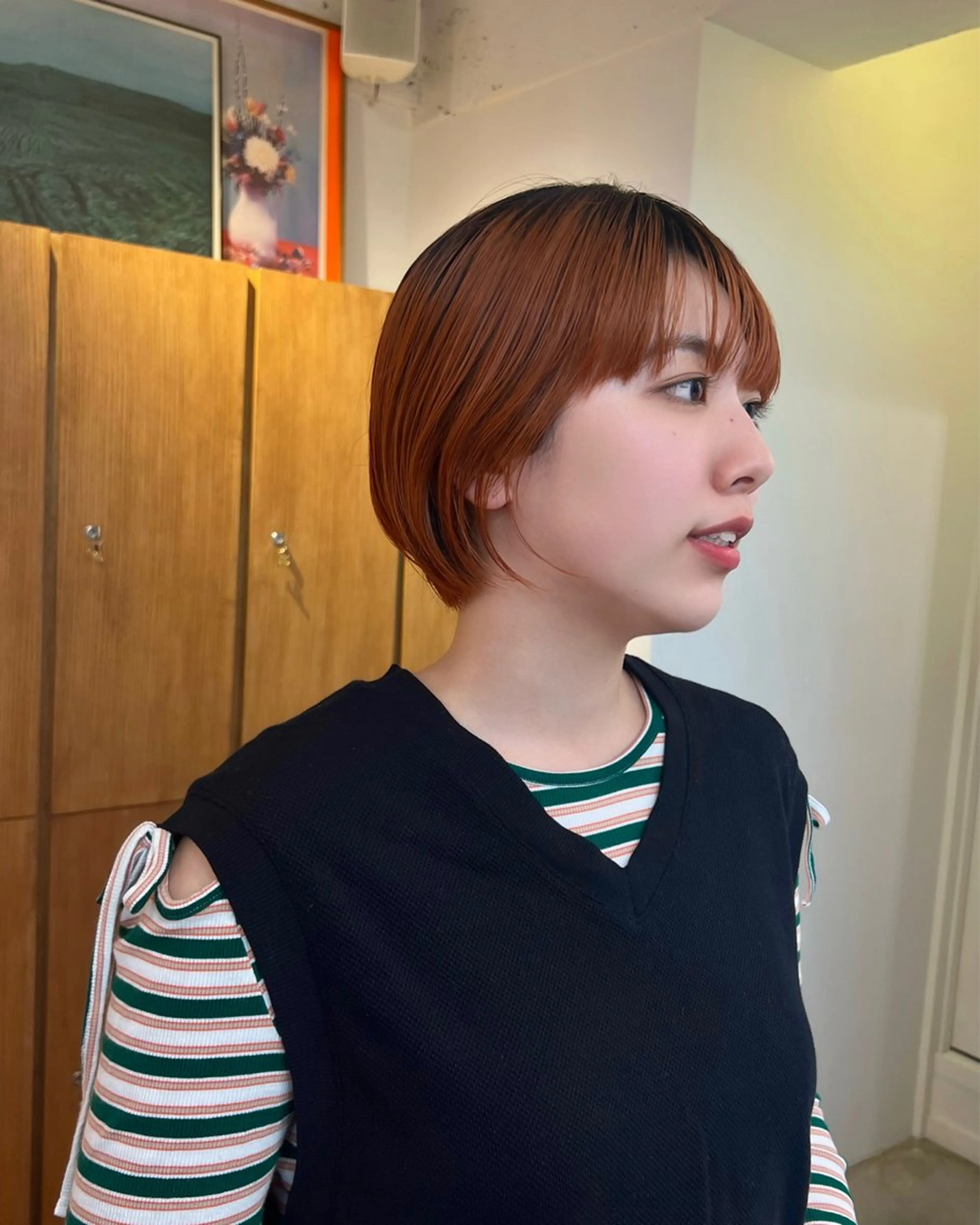 カラー ヘアカラー ヘッドスパ ☑️aiko【艶 カラー・ショート募】のヘアスタイル