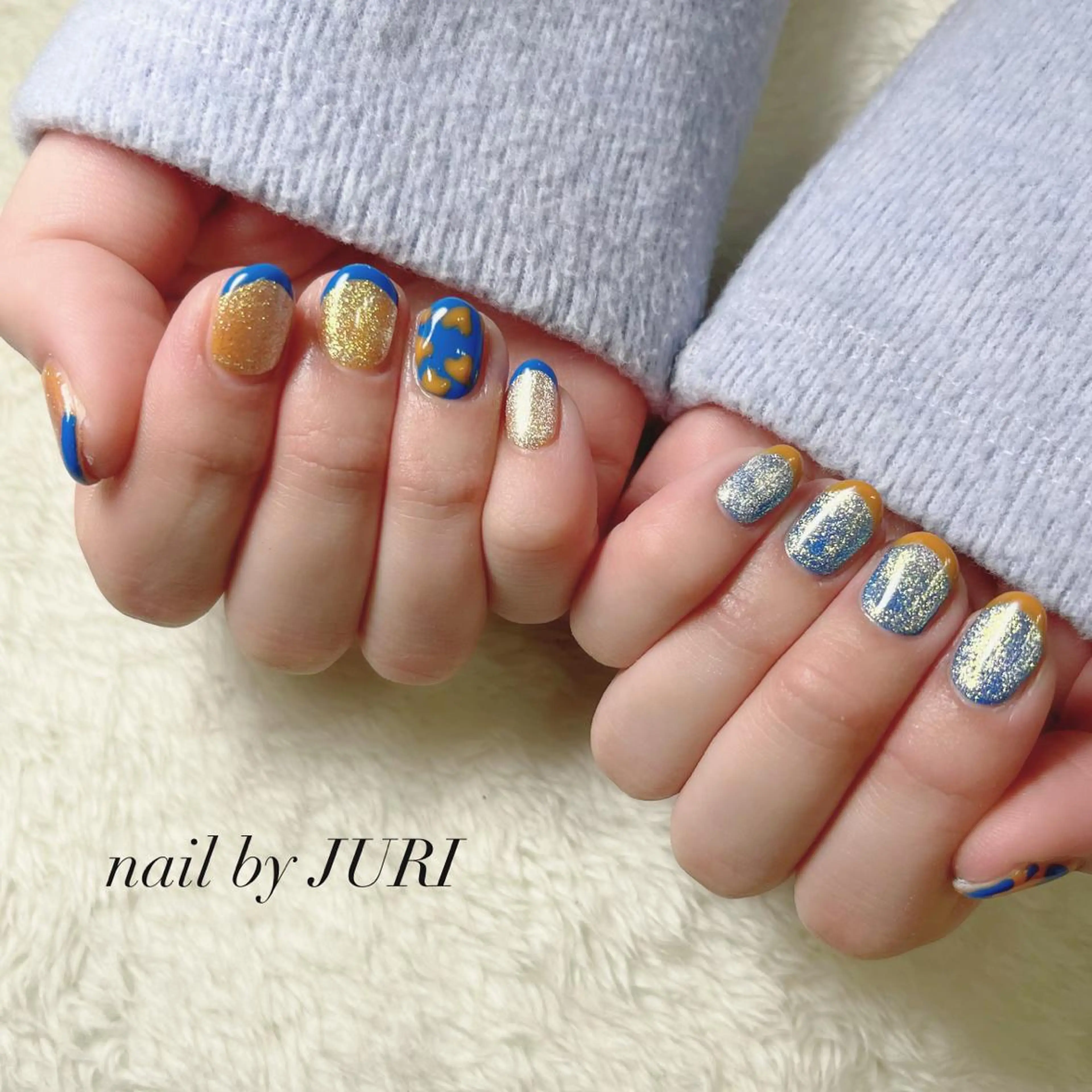 ネイル フットネイル フレンチネイル ジェルネイル ラメ(グリッター) ラメグラデーション NEO Beauty Salon所属・𝐍𝐄𝐎 𝐉𝐔𝐑𝐈のネイルデザイン