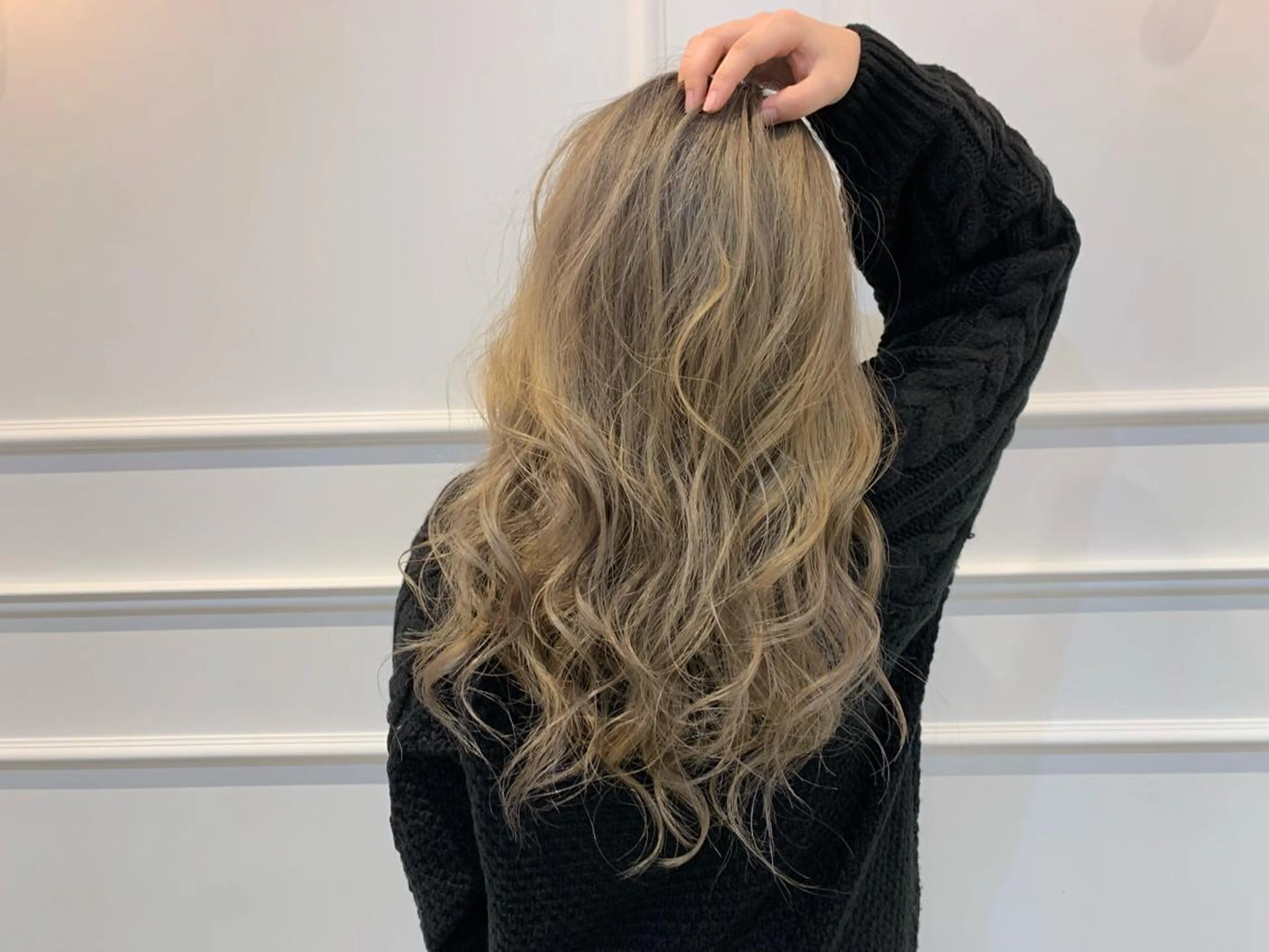 セミロング カラー ハイトーンカラー Silk-lei【銀座店】所属・銀座/美髪縮毛矯正 /髪質改善/山本翔華のヘアスタイル