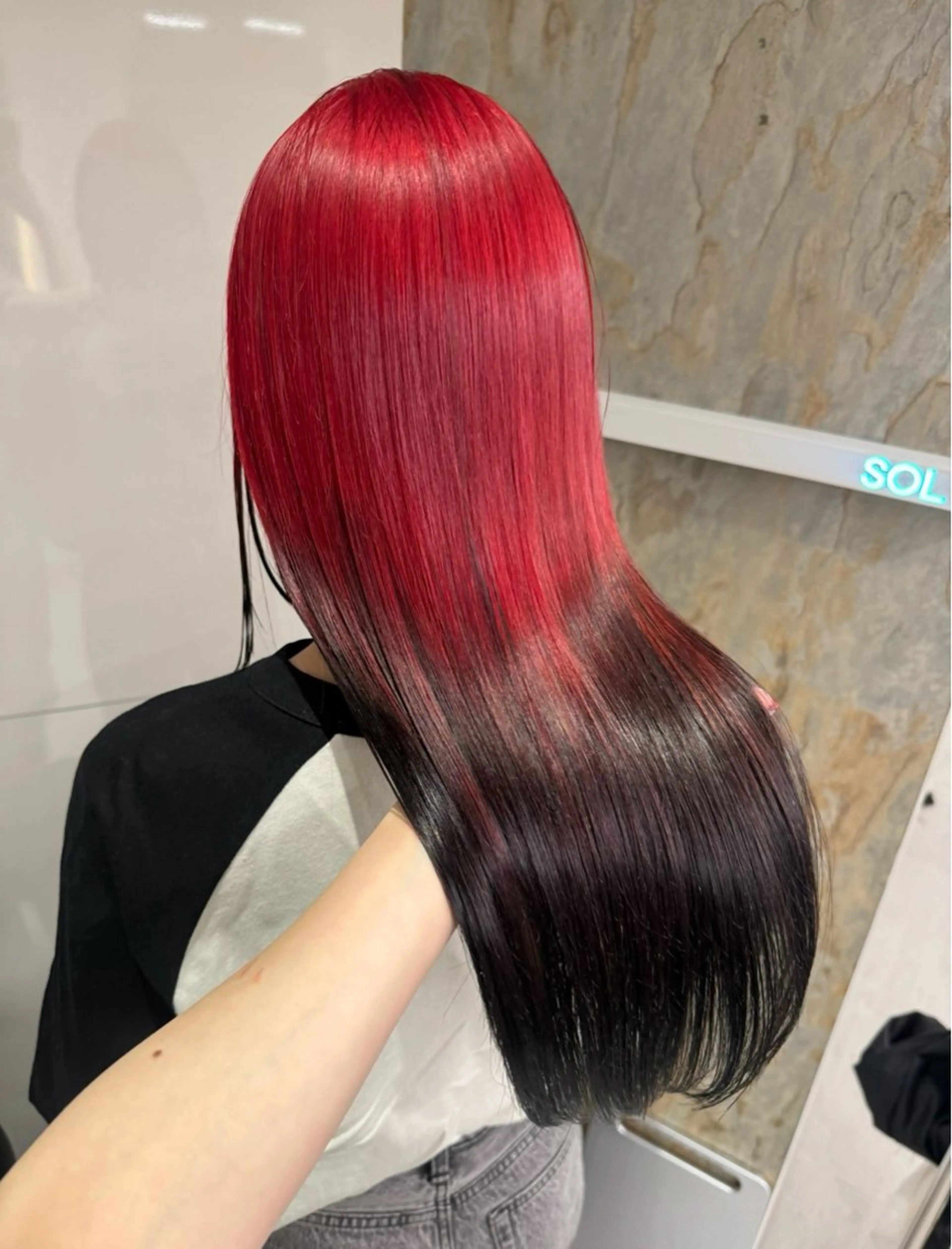 ロング カラー 🐈‍⬛🌙中野 紗知🌙🐈‍⬛のヘアスタイル