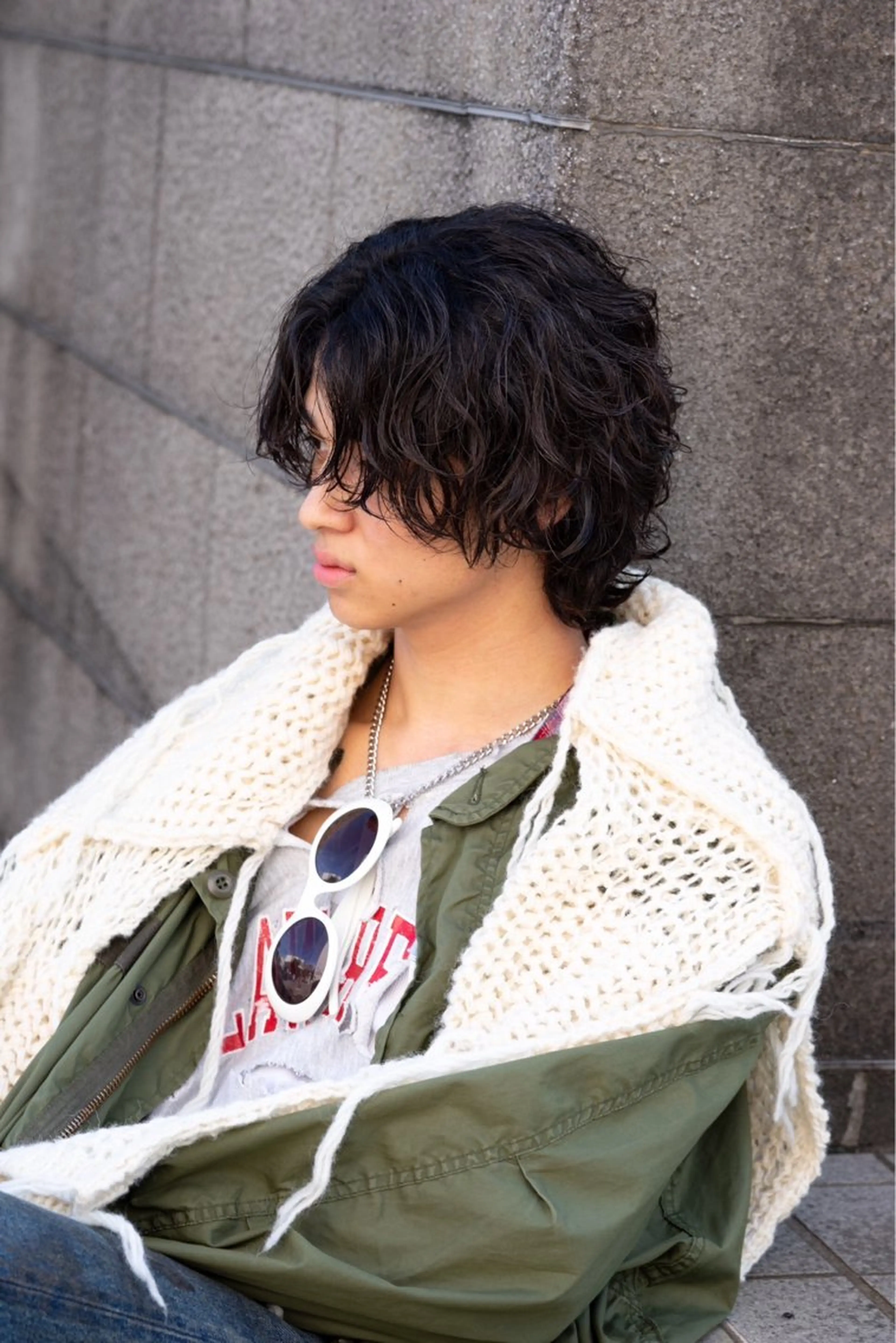 ミディアム パーマ ミディアムパーマ モナン新宿所属・メンズ特化 新宿 佐々木 優のヘアスタイル