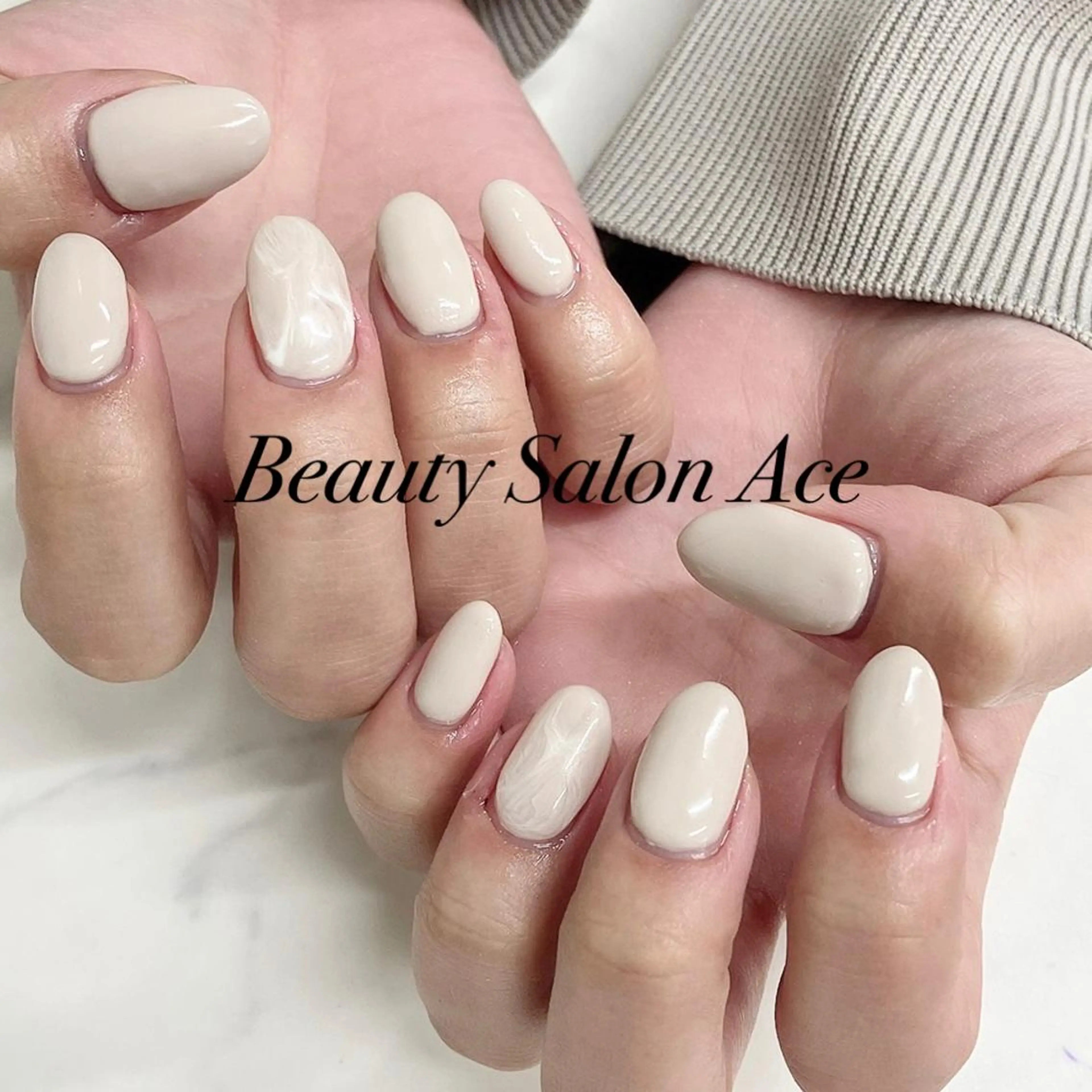 ネイル メンズネイル シンプルネイル Beauty Salon Ace（ネイルサロン　エース）所属・池袋フィルイン Ace♡長さだしのネイルデザイン