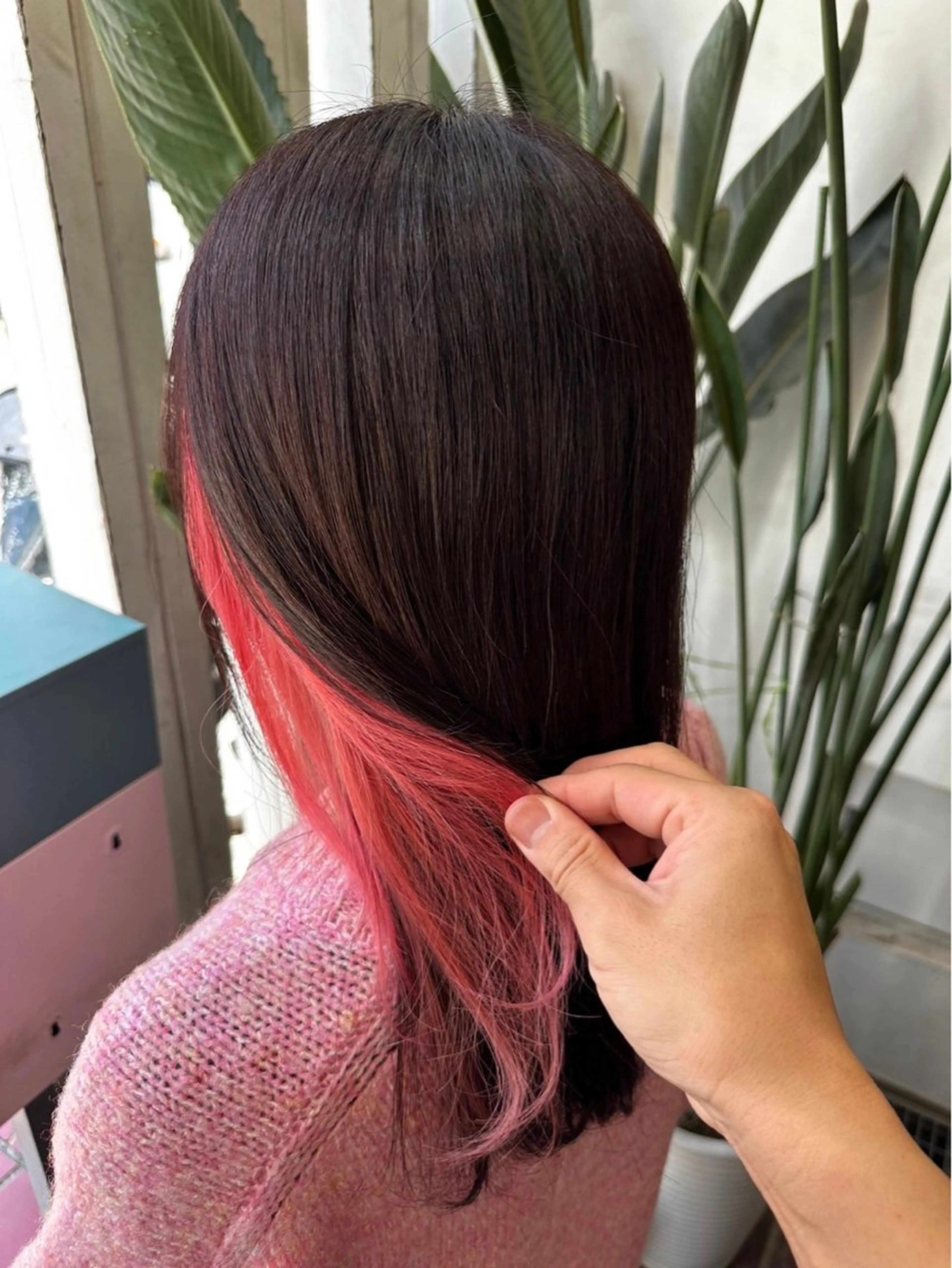 ロング カラー ヘアカラー トリートメント UNBLEACH ブリーチカラーのヘアスタイル
