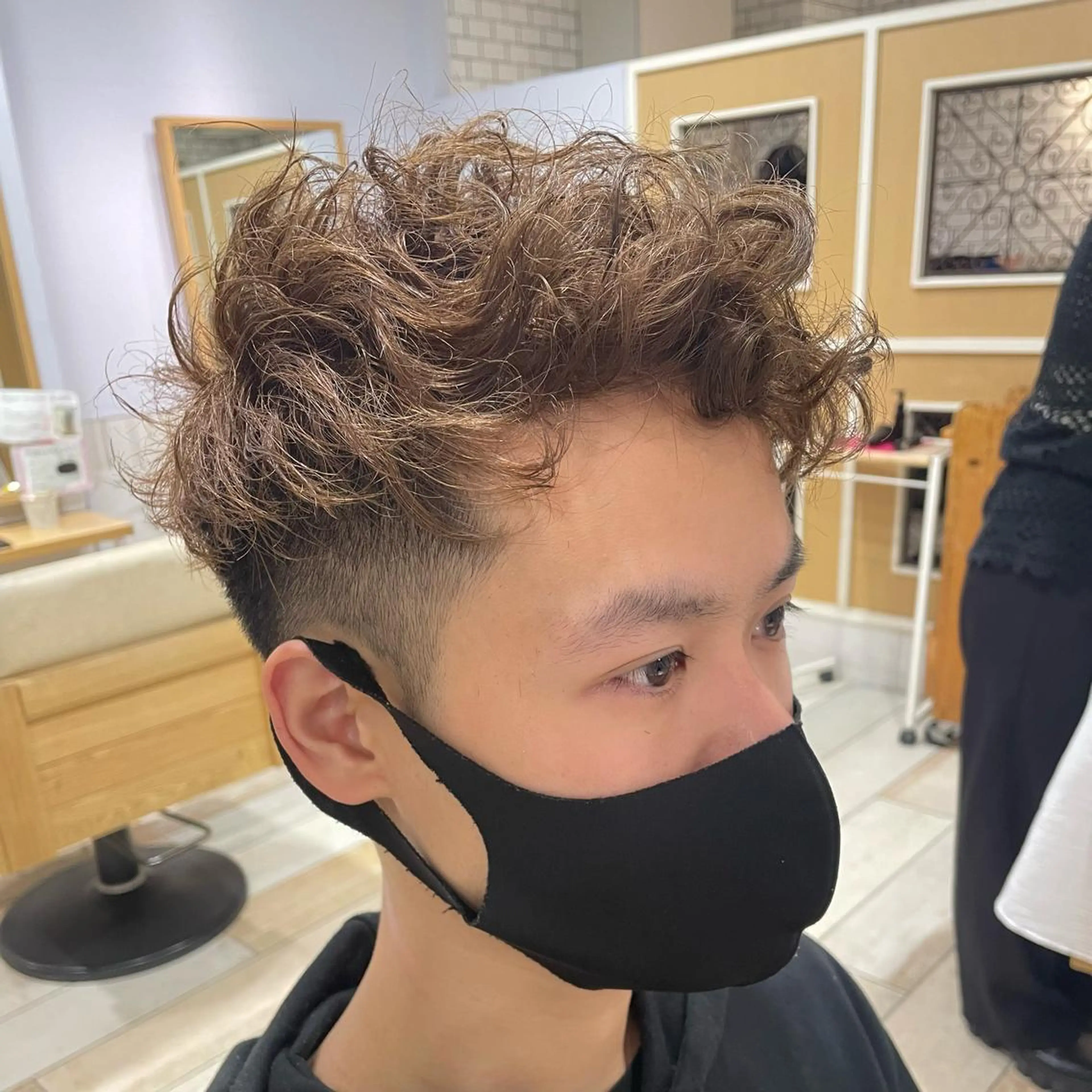 ショート パーマ メンズ カット 縮毛矯正 すげ さやかのヘアスタイル