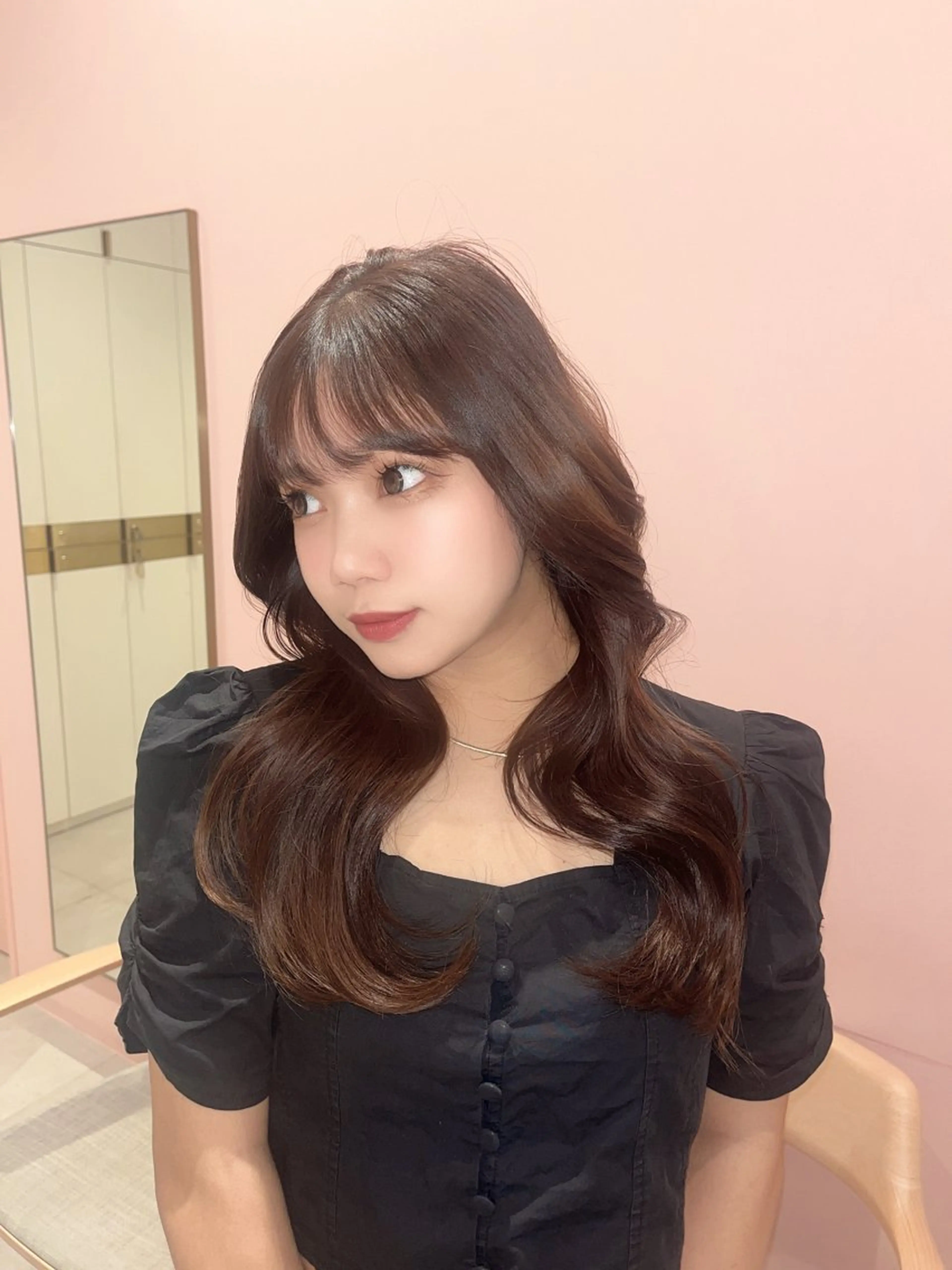 ショート ボブ 顔周りカット 髪質改善 韓国風ヘア レイヤーカット 🍁艶カラー／ レイヤー🍁/和也のヘアスタイル