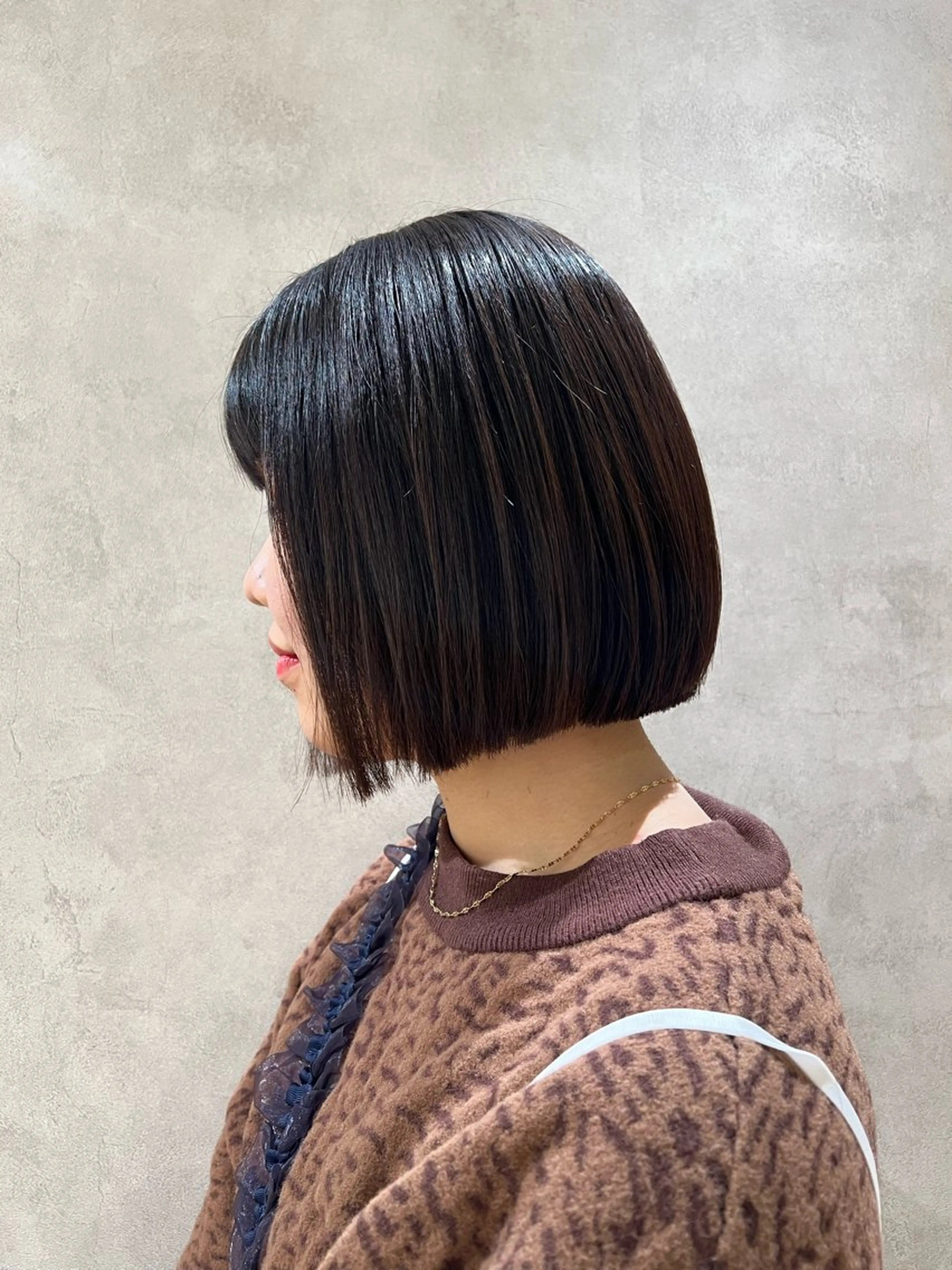 ミディアム パーマ 縮毛矯正 トリートメント 茂木 未海のヘアスタイル