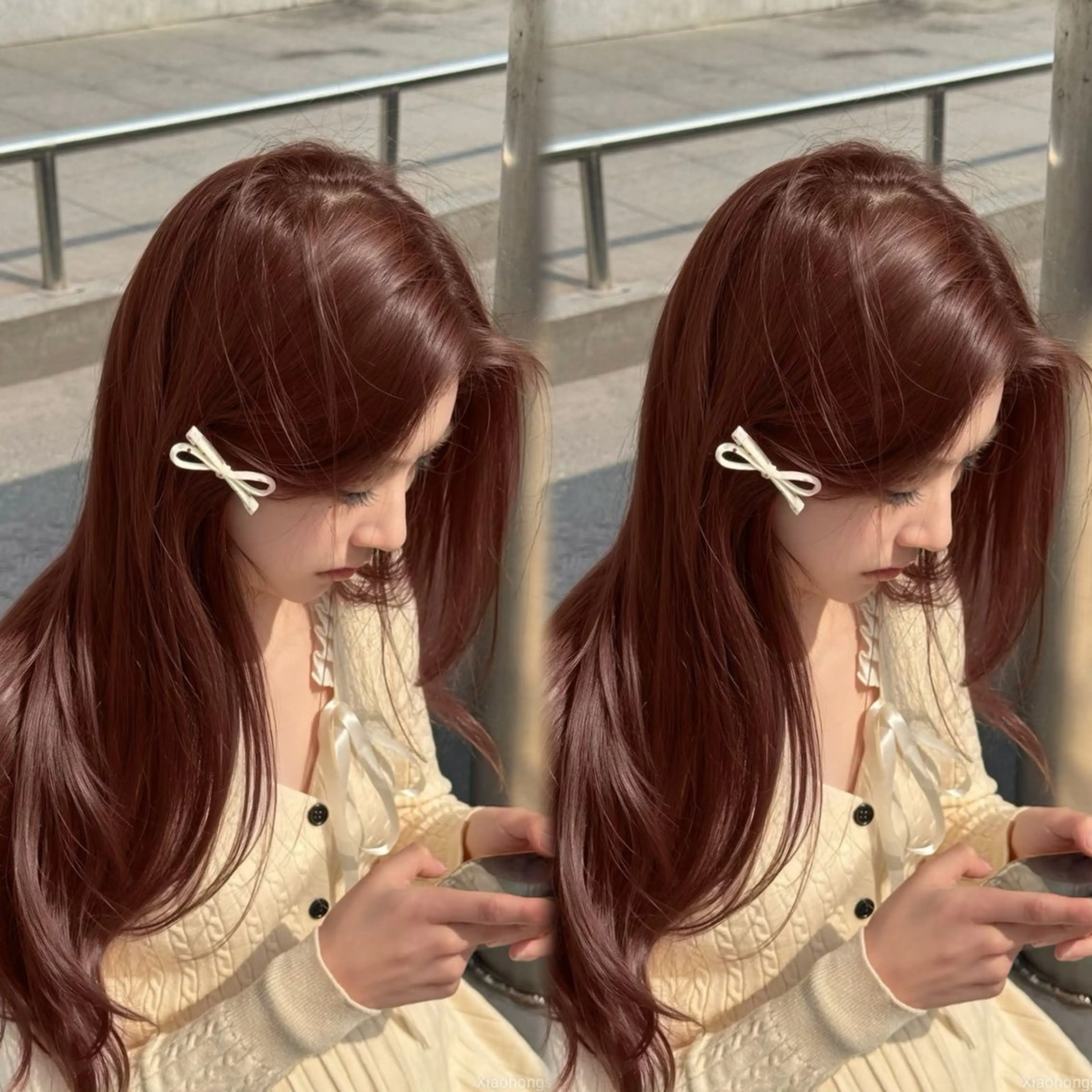 カラー カット ヘアカラー ヘッドスパ ヘアセット 🍒暖色カラー🍒 YUUNAのヘアスタイル