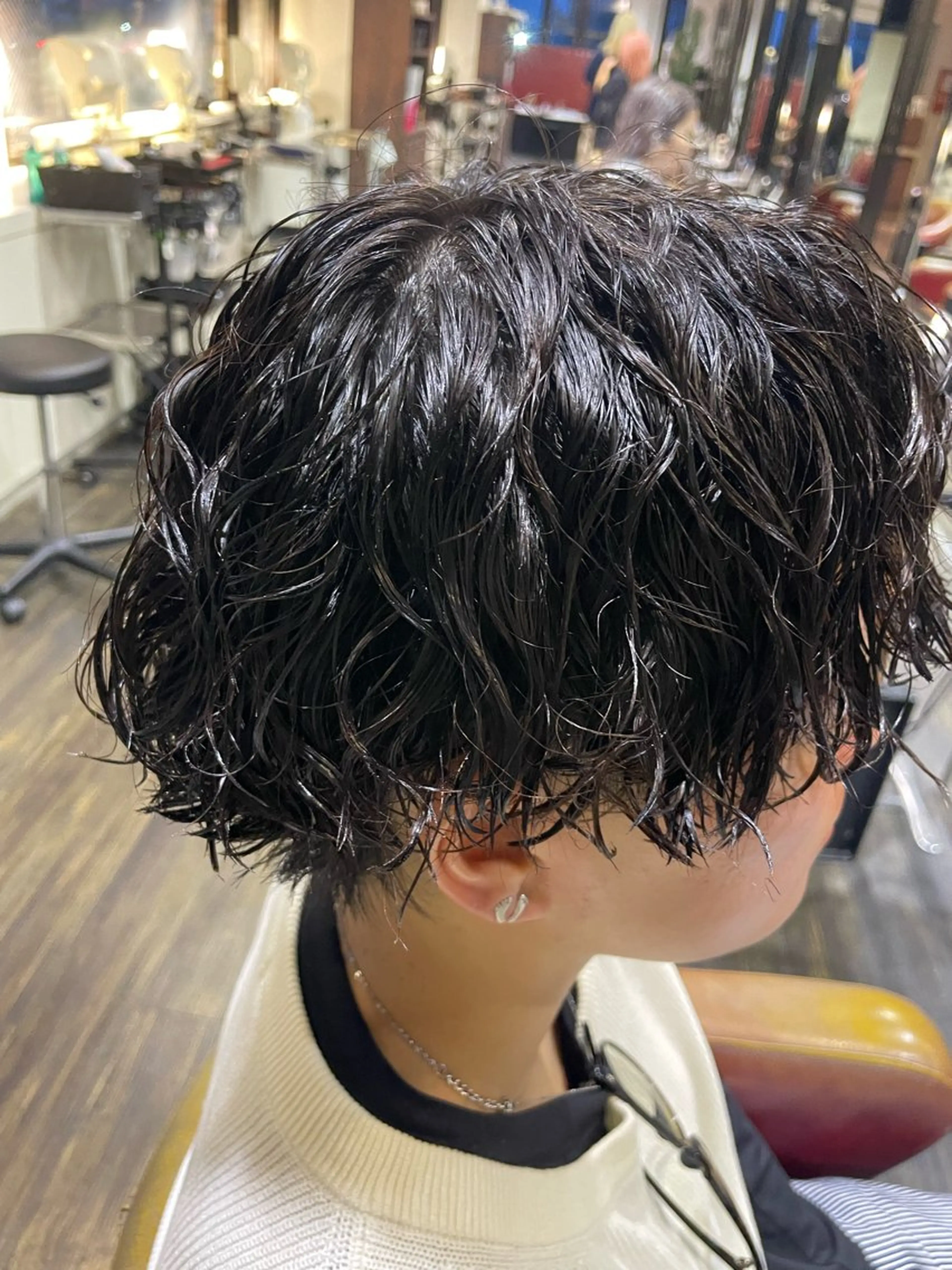 パーマ メンズ メンズパーマ スパイラルパーマ カット パーマ 佐藤 綾郁のヘアスタイル