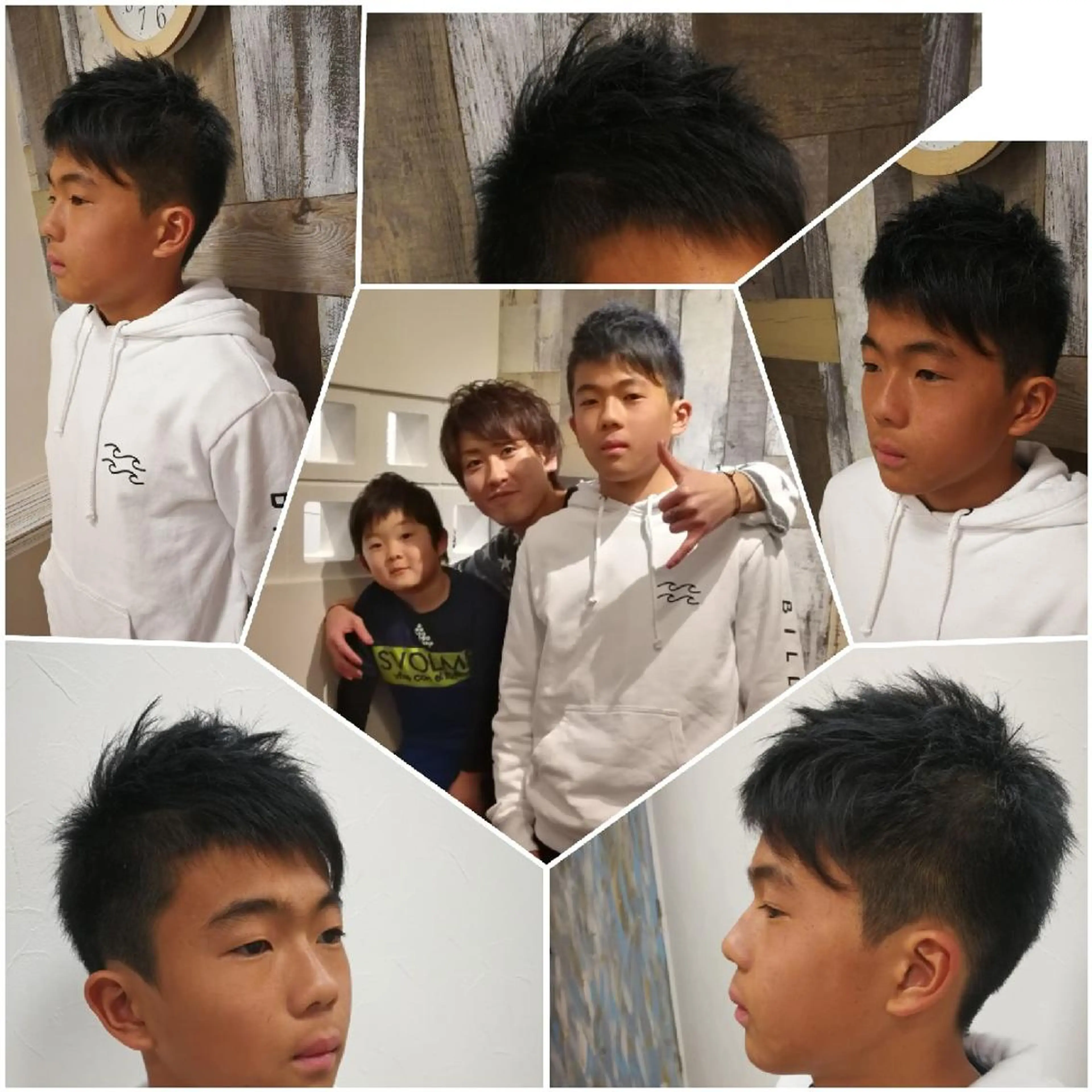 キッズ Aile所属・酸性ストレート／カラ ー/山下高明のヘアスタイル