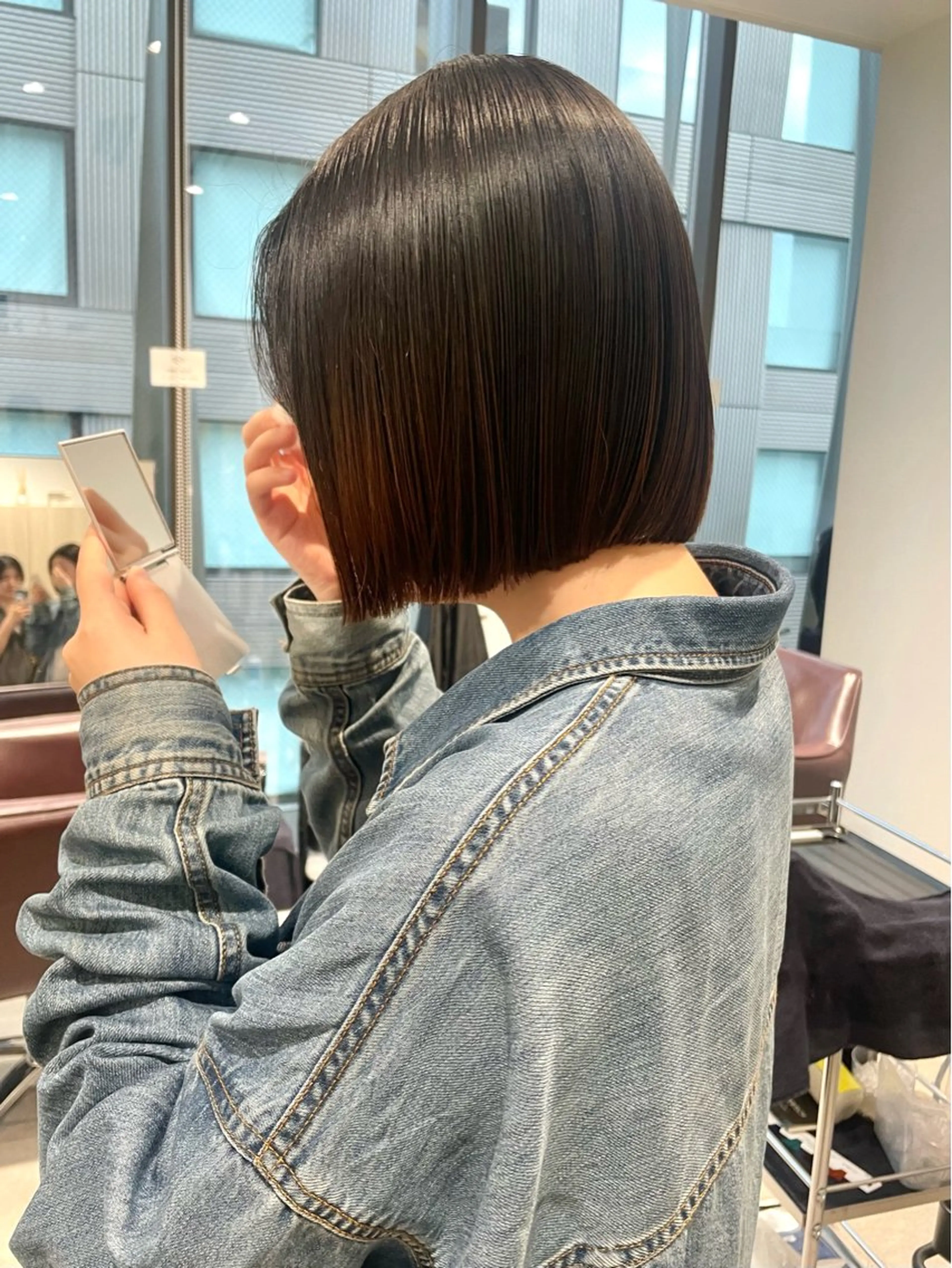 ミディアム ボブ 髪質改善 SAUT銀座所属・石川玲菜/ 髪質改善ボブ/メンズのヘアスタイル