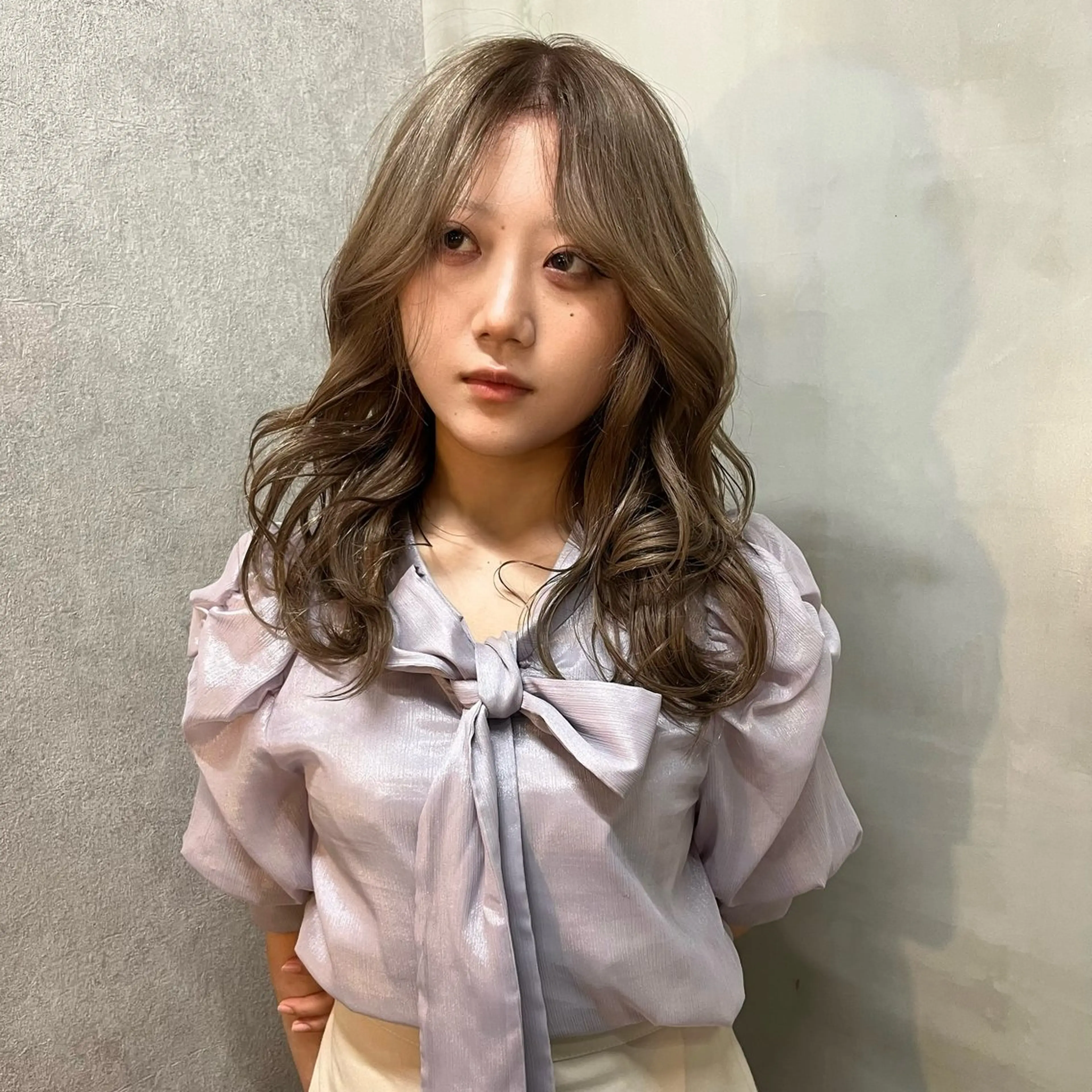 ミディアム カラー ブラウンカラー ハイトーンカラー カット ヘアカラー qpula【クプラ】所属・yuumi/大濠🪷 /レイヤー/垢抜けのヘアスタイル