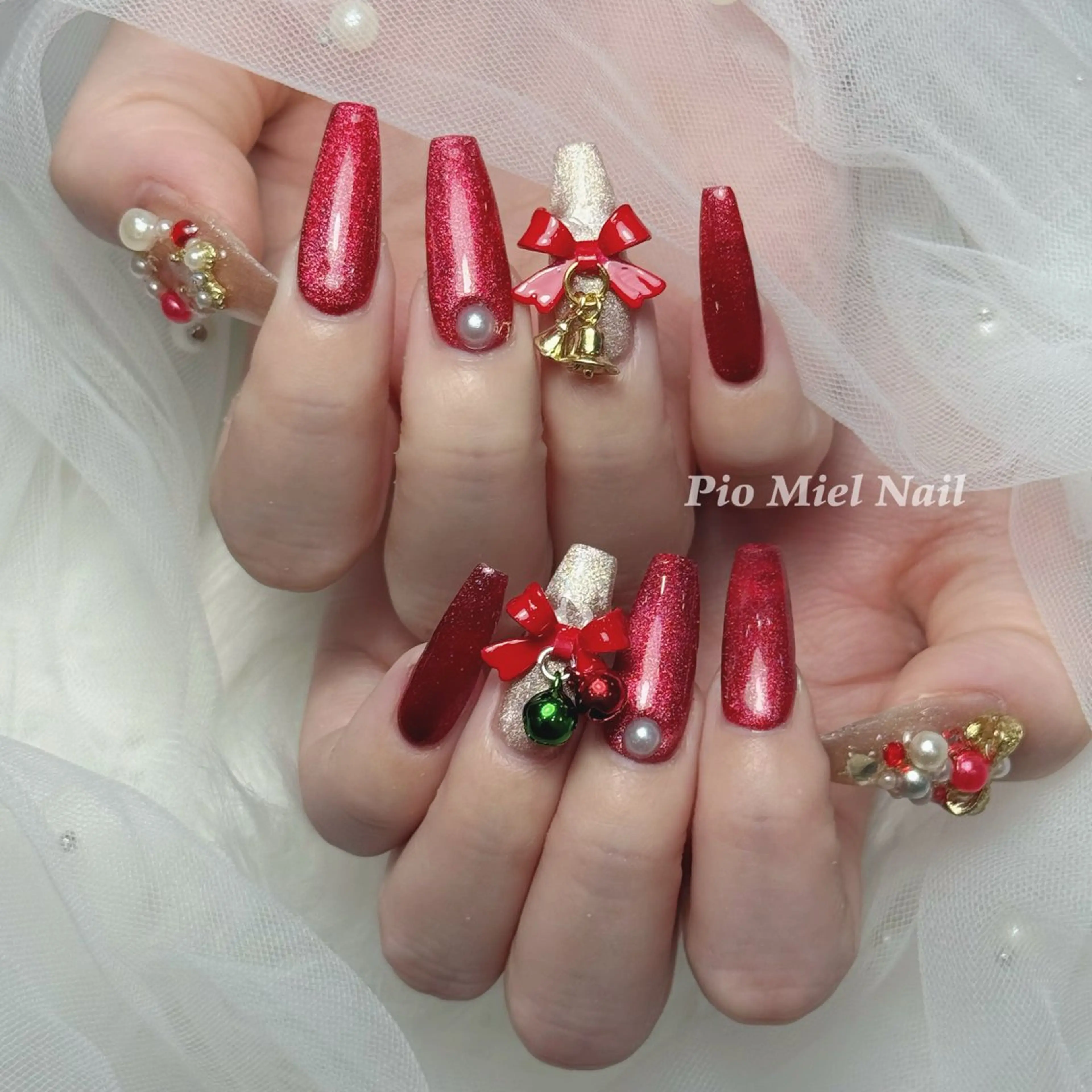 ネイル フレンチネイル 韓国ネイル マグネットネイル ニュアンスネイル ワンカラーネイル ハンドネイル Pio Mielのネイルデザイン