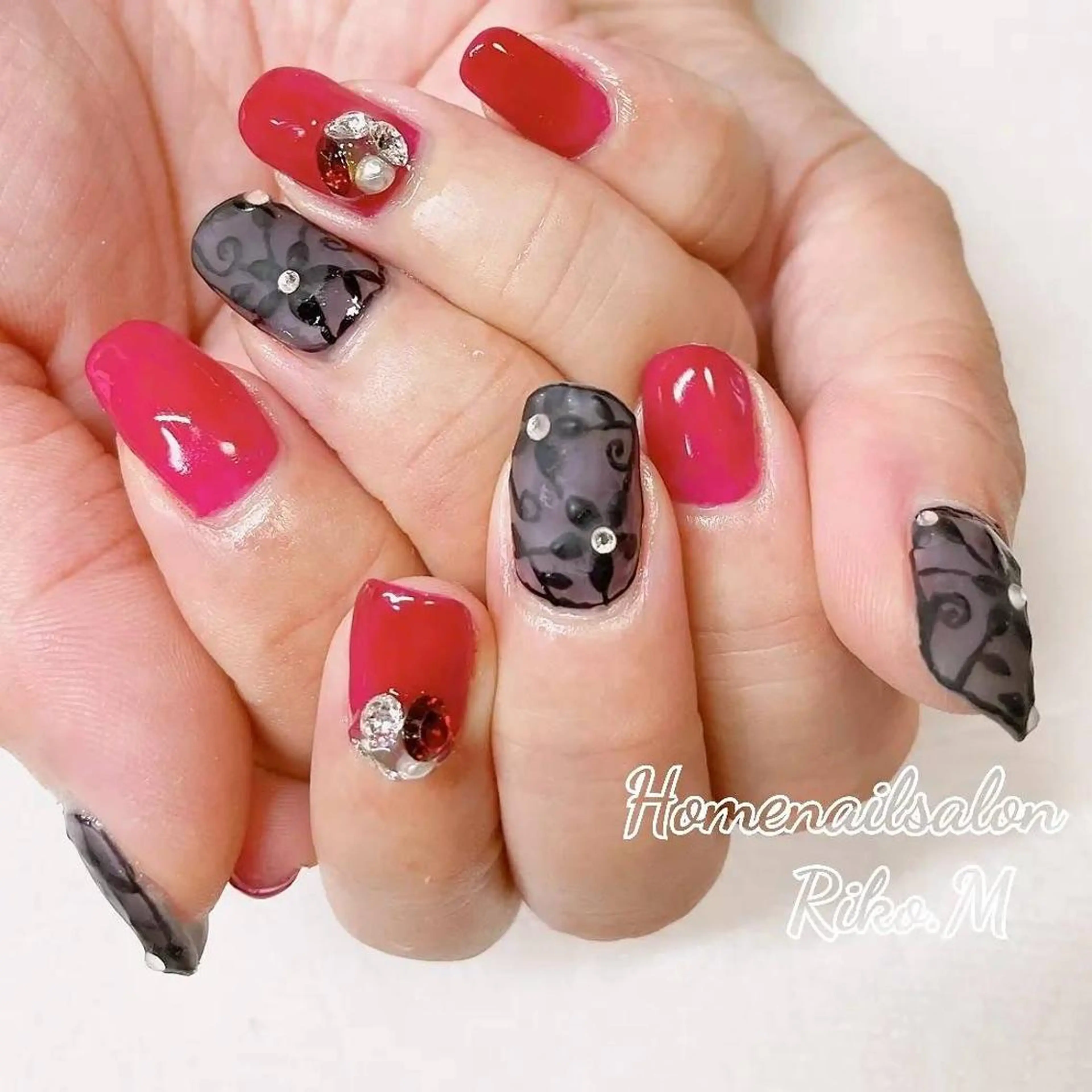 ネイル レース マットネイル nailsalon Riko.Mのネイルデザイン