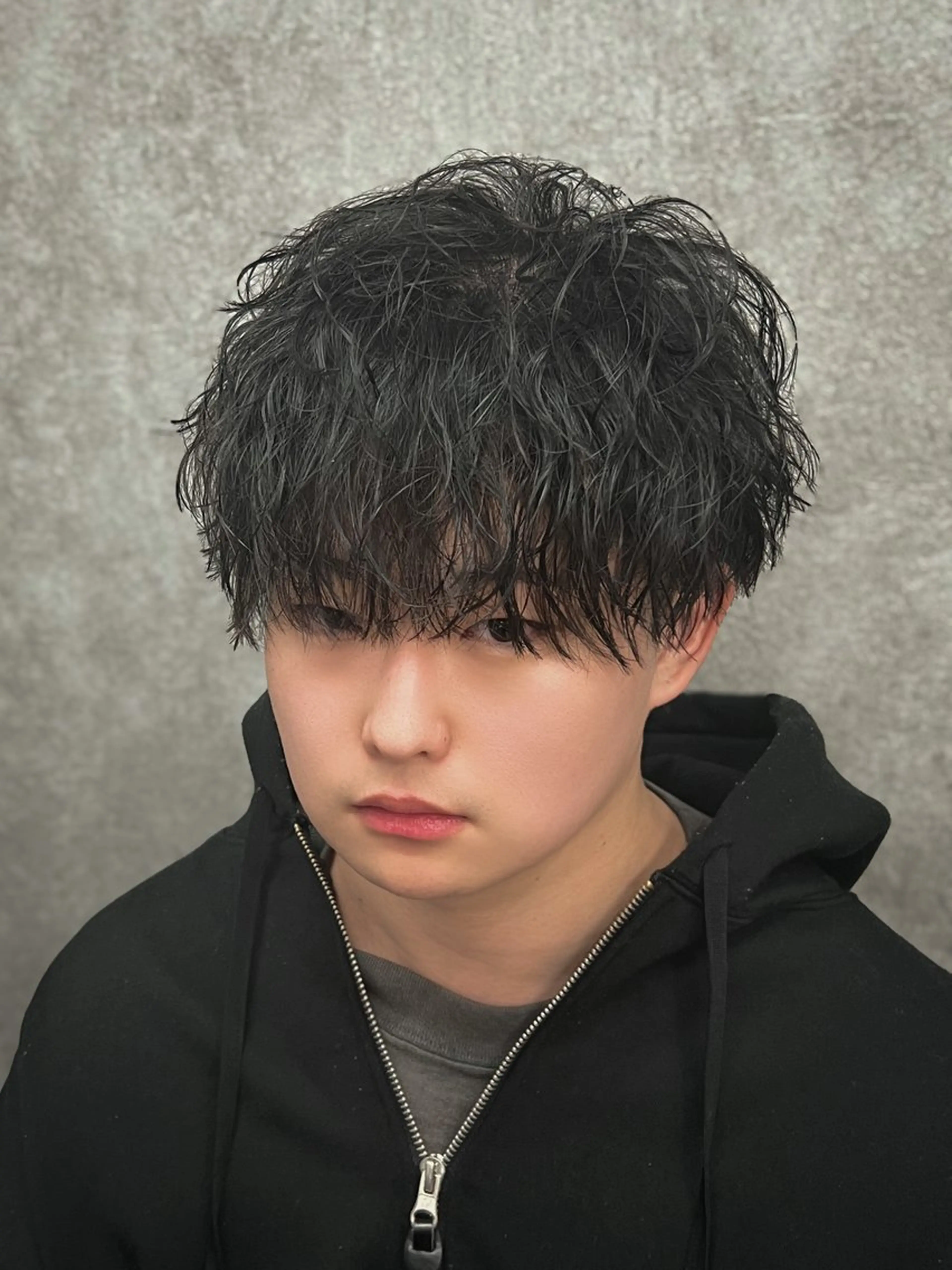 ショート パーマ メンズ メンズパーマ 波巻きパーマ カット パーマ メンズウルフ特化🐺 🔥長山耕大🔥のヘアスタイル