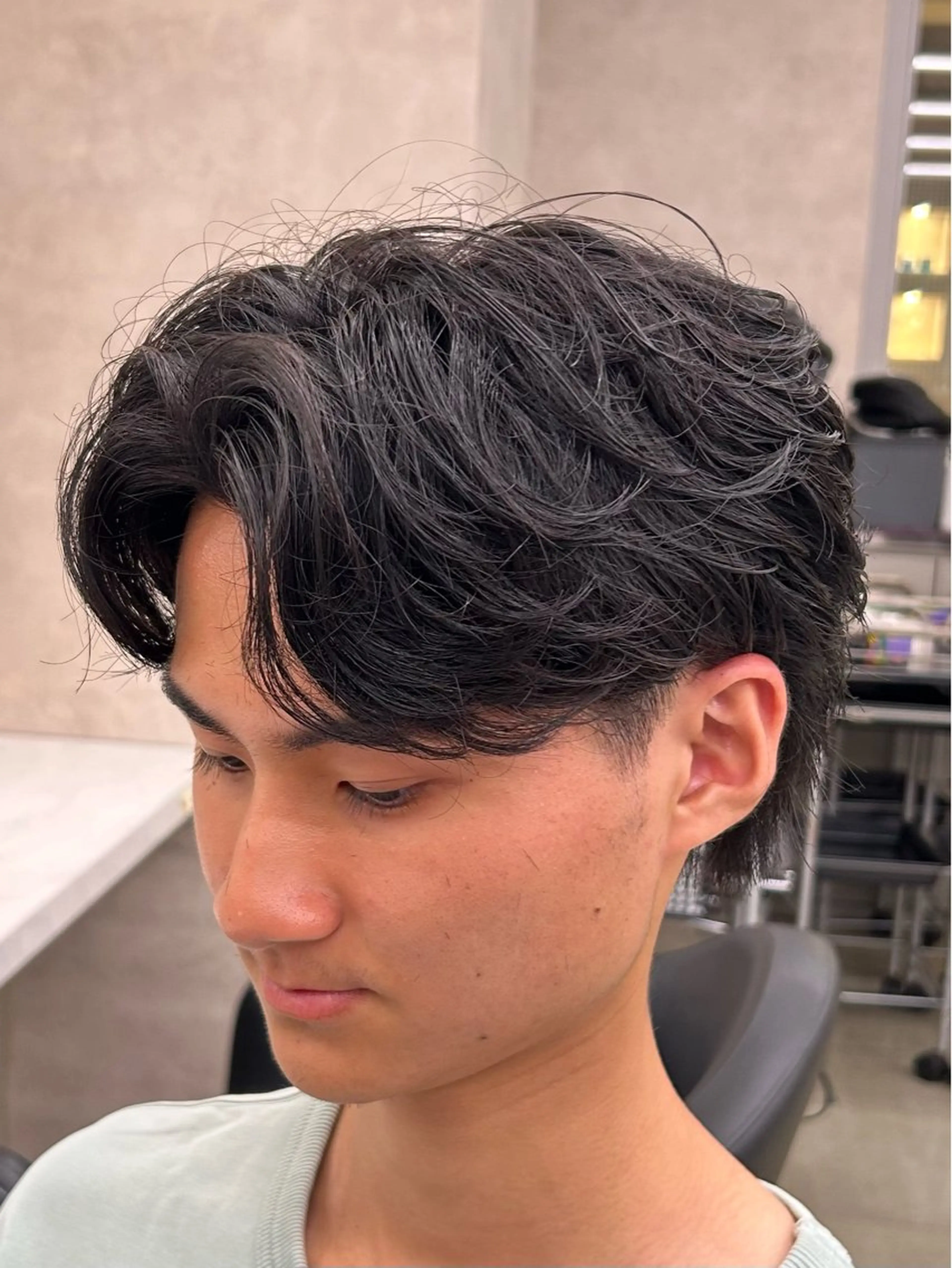 パーマ メンズ カット パーマ 🔷メンズセンターパ ートTAKUMI🔷のヘアスタイル